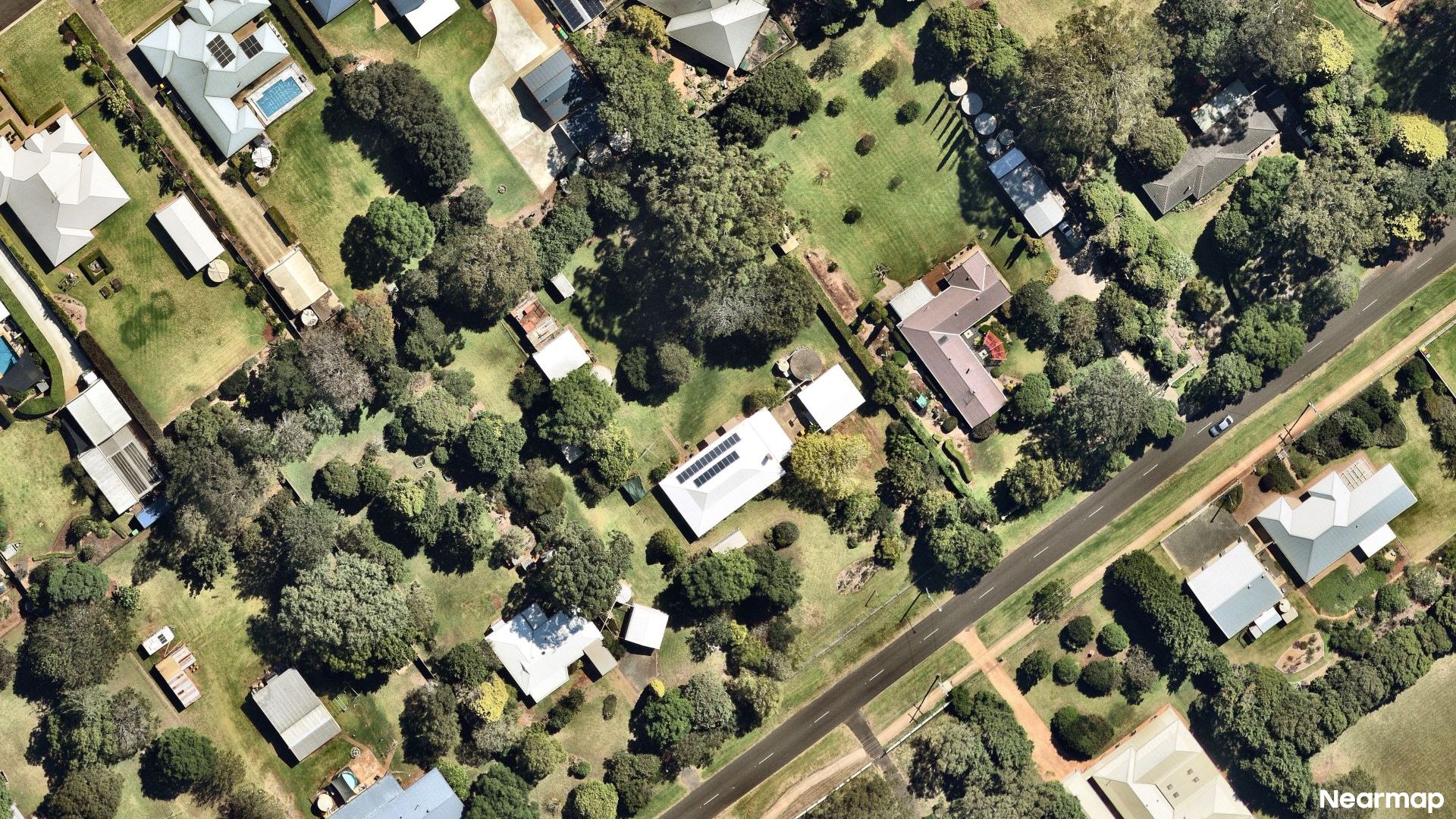 Vertical aerial view
