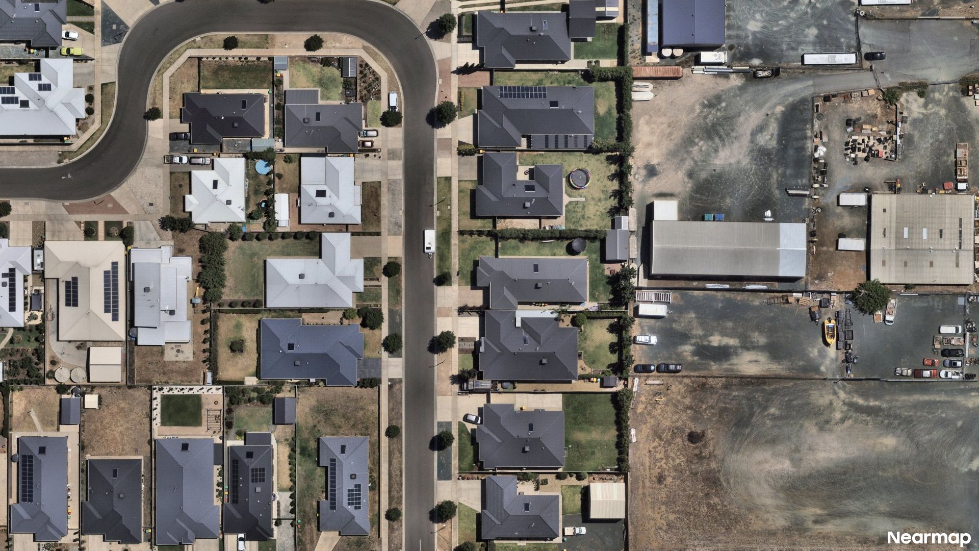 Vertical aerial view