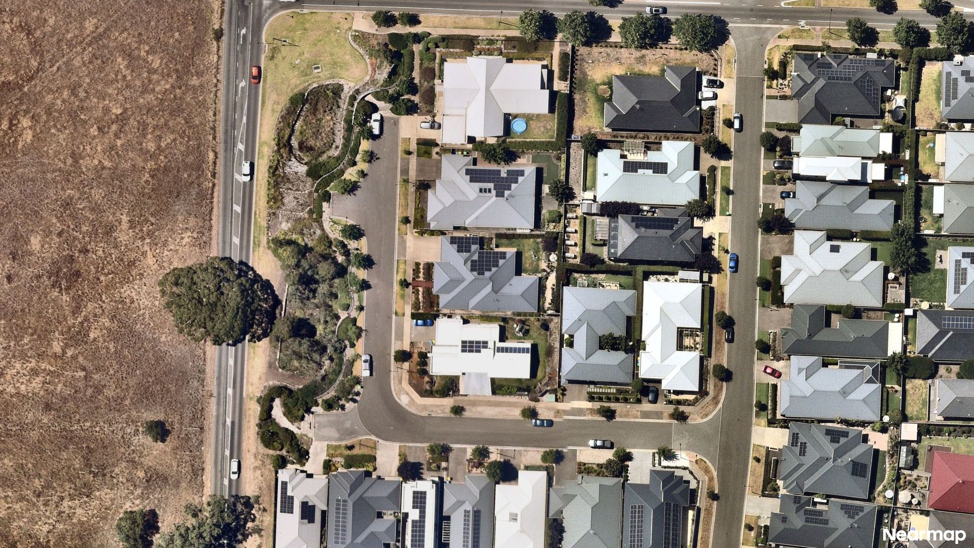 Vertical aerial view