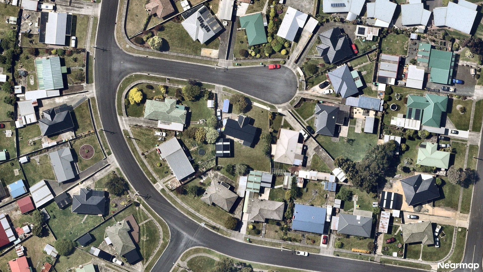 Vertical aerial view
