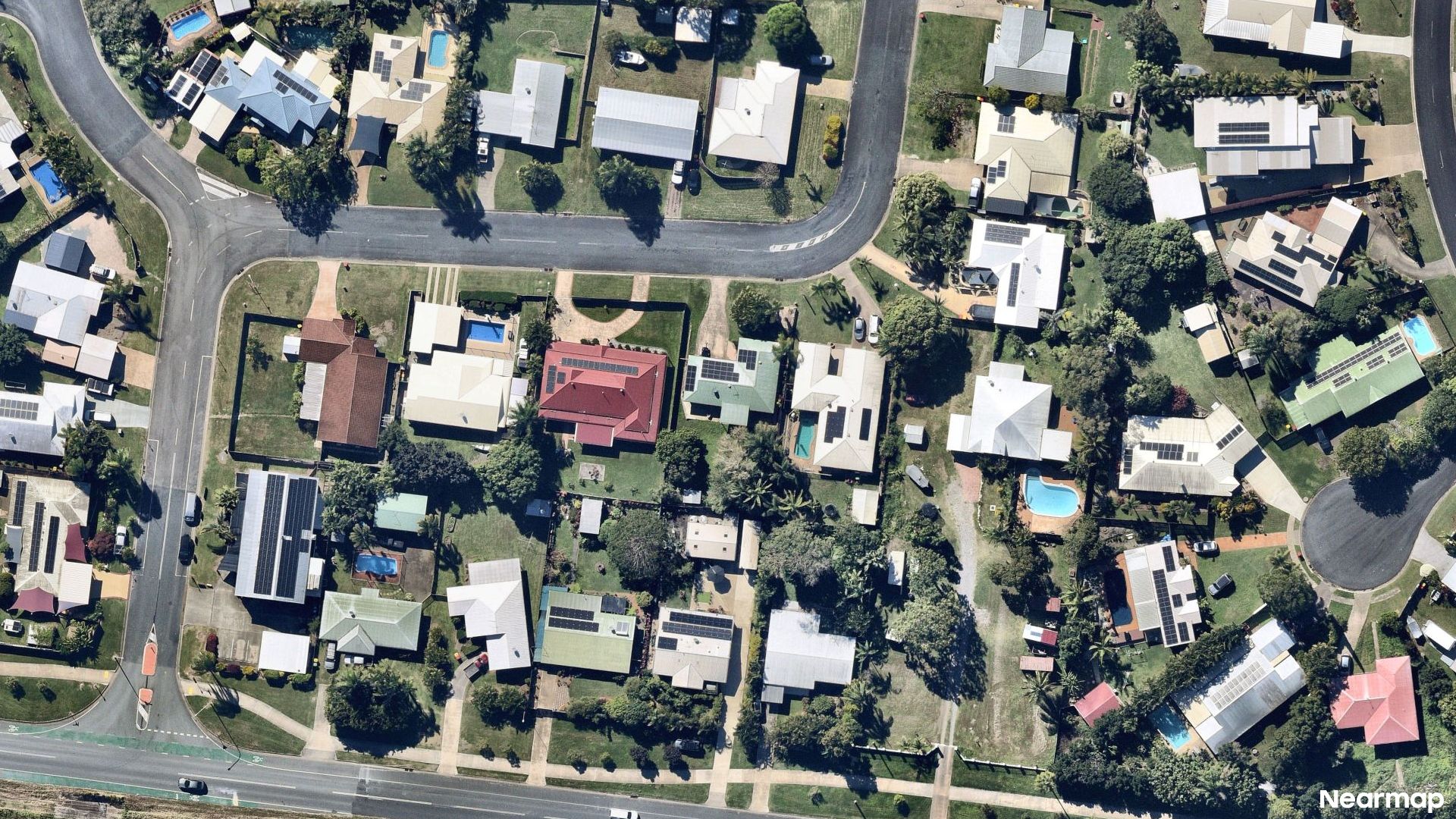 Vertical aerial view