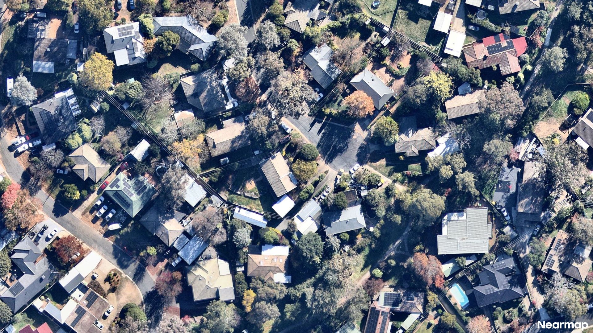 Vertical aerial view