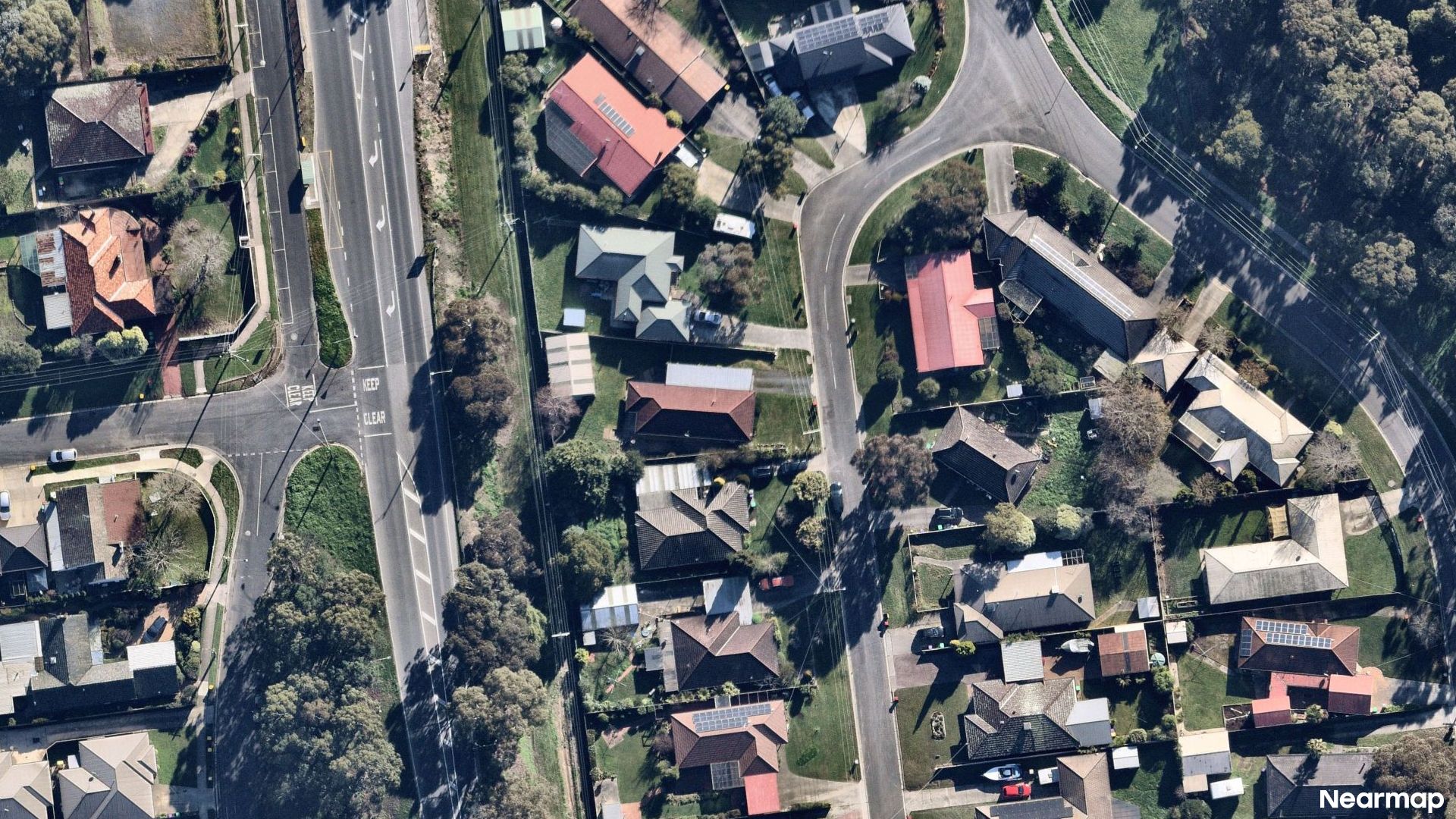 Vertical aerial view
