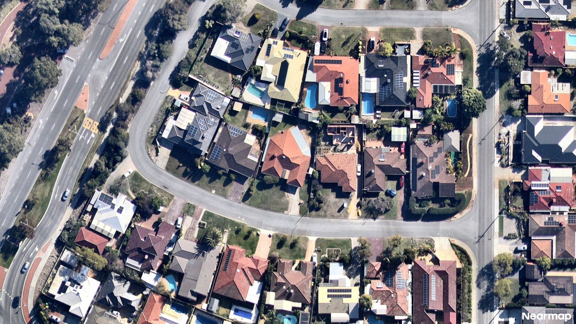 Vertical aerial view