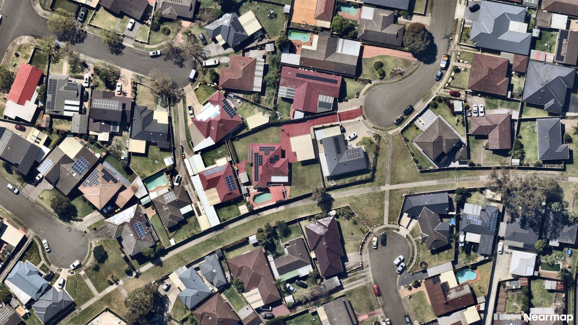 Vertical aerial view