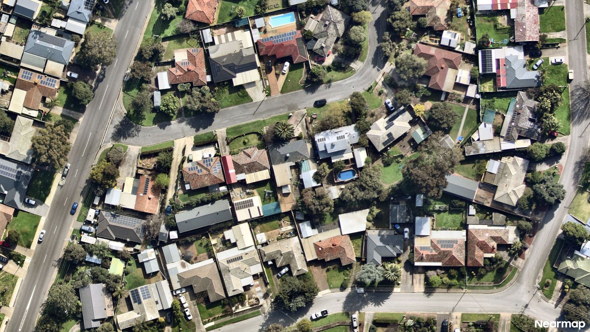 Vertical aerial view