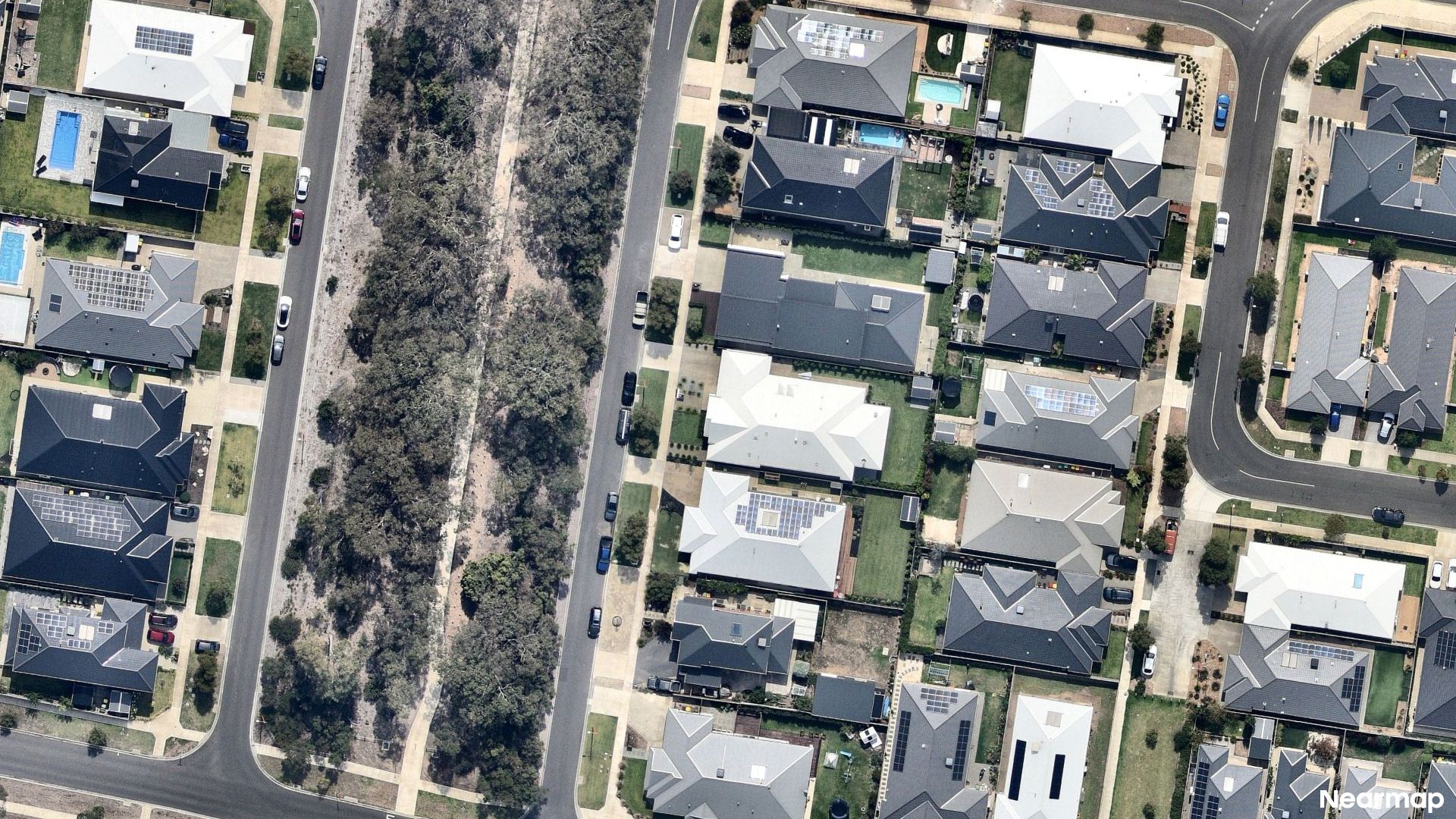Vertical aerial view