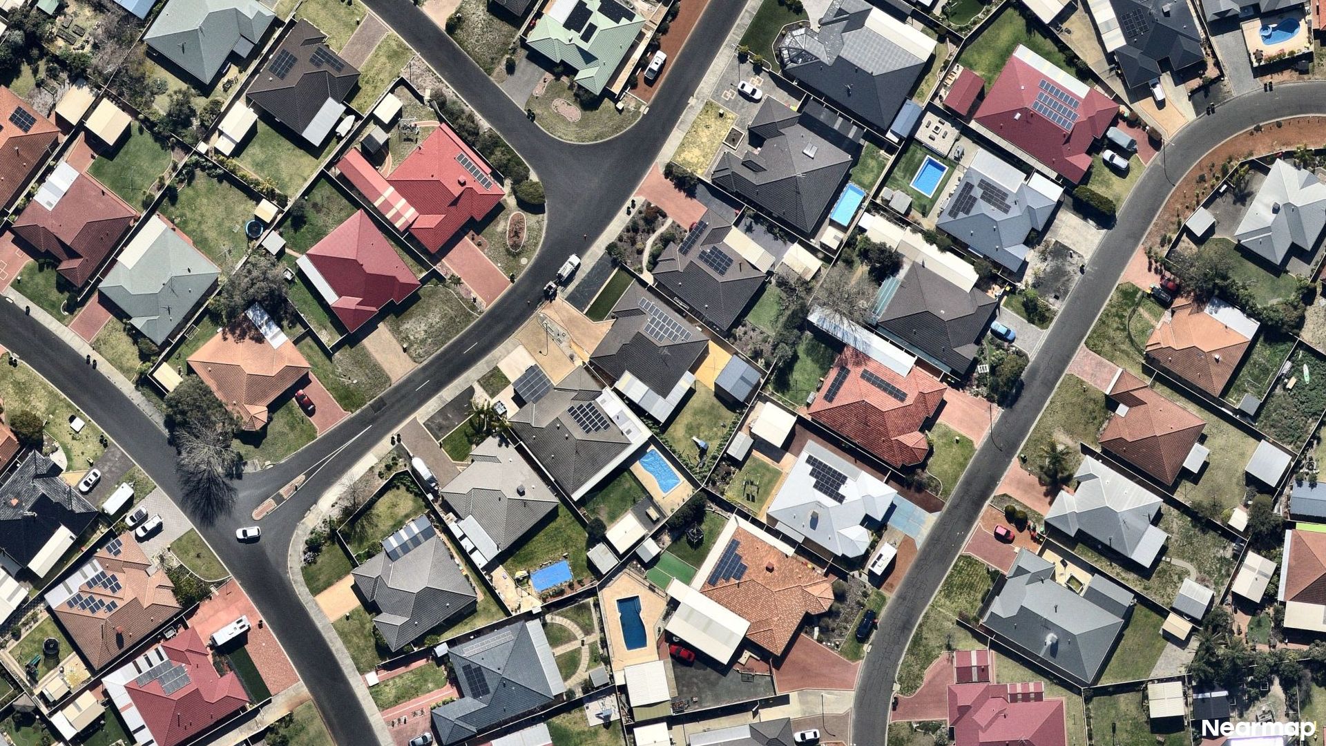 Vertical aerial view