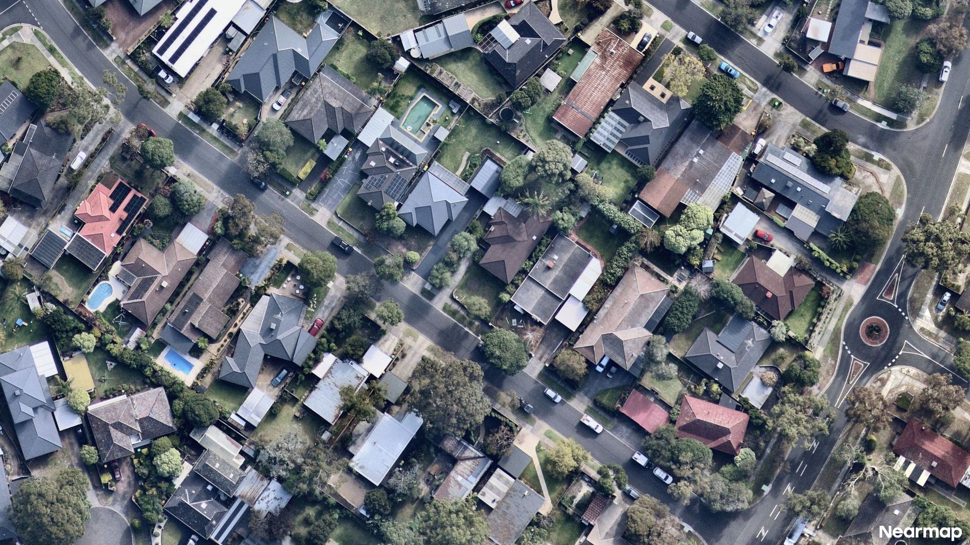 Vertical aerial view