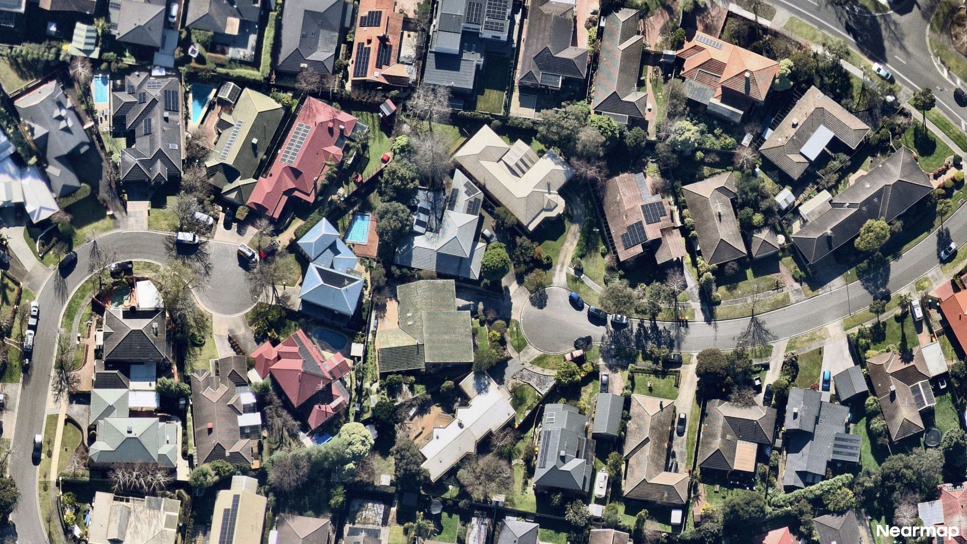 Vertical aerial view