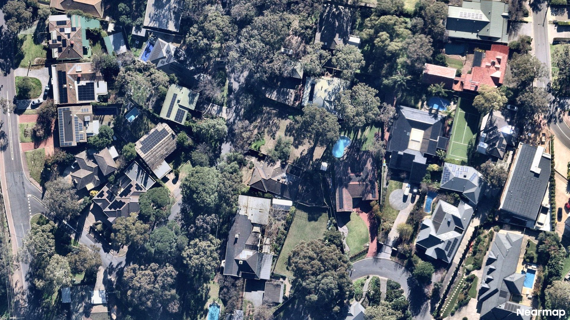 Vertical aerial view
