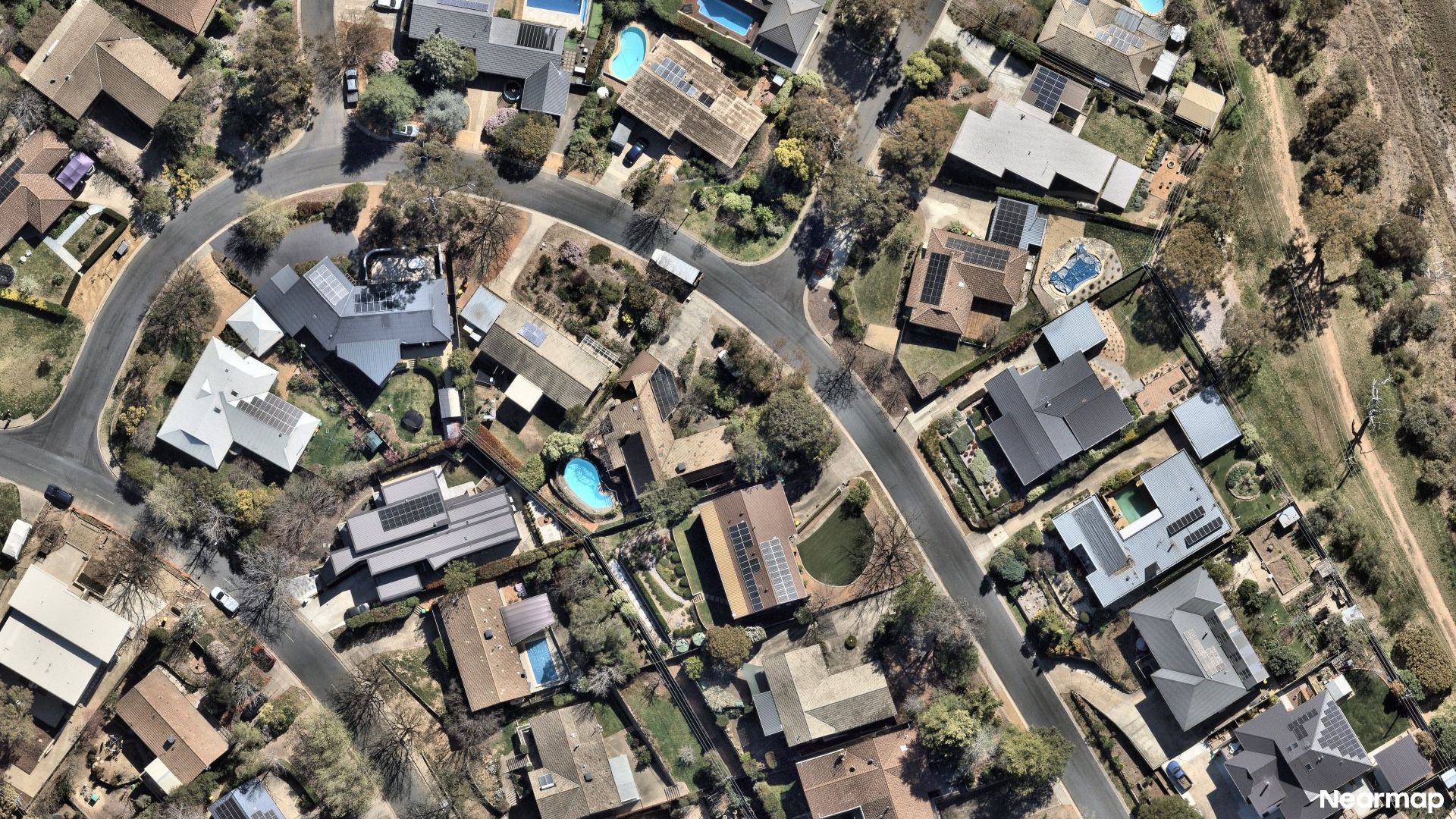 Vertical aerial view