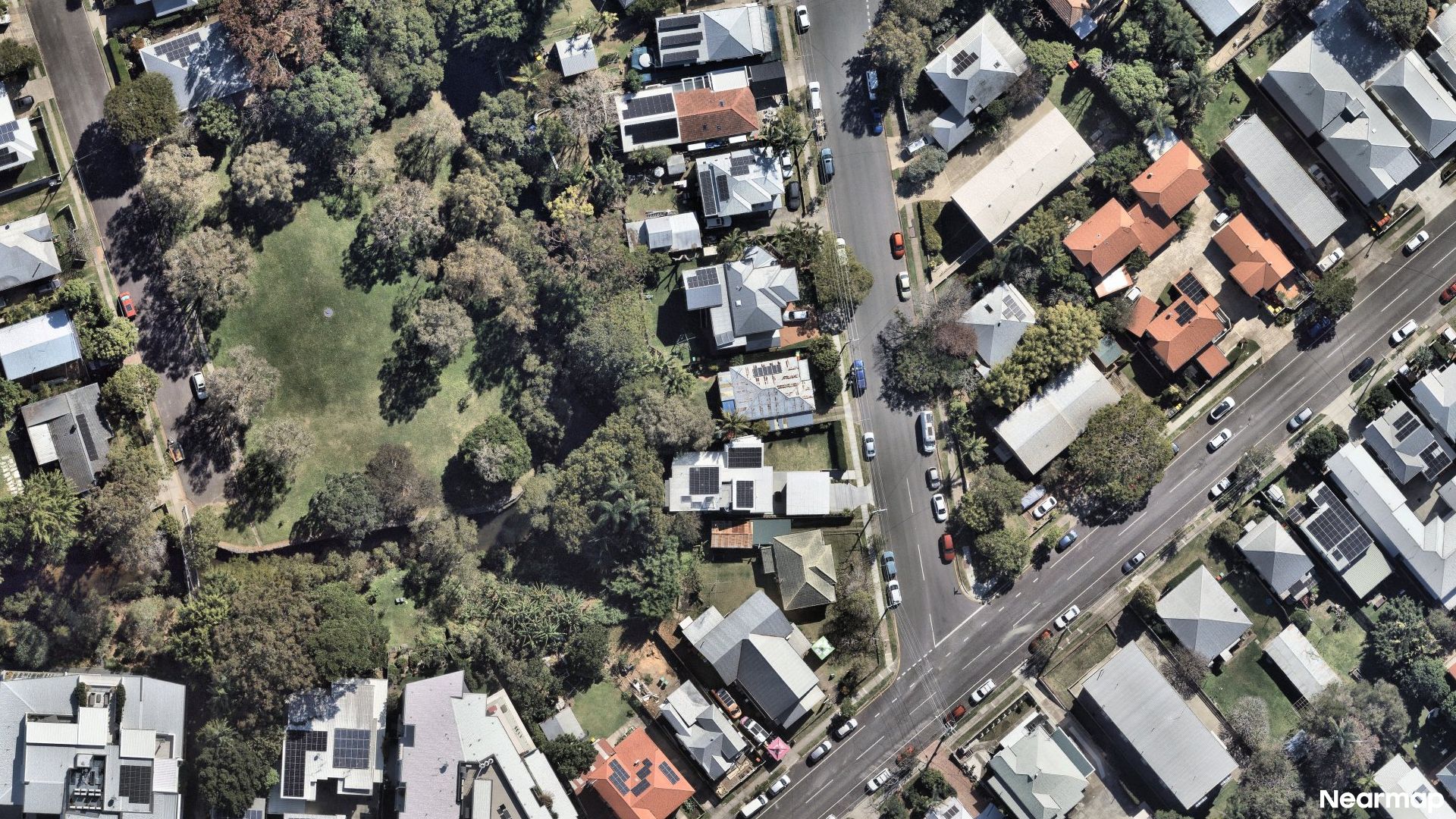 Vertical aerial view