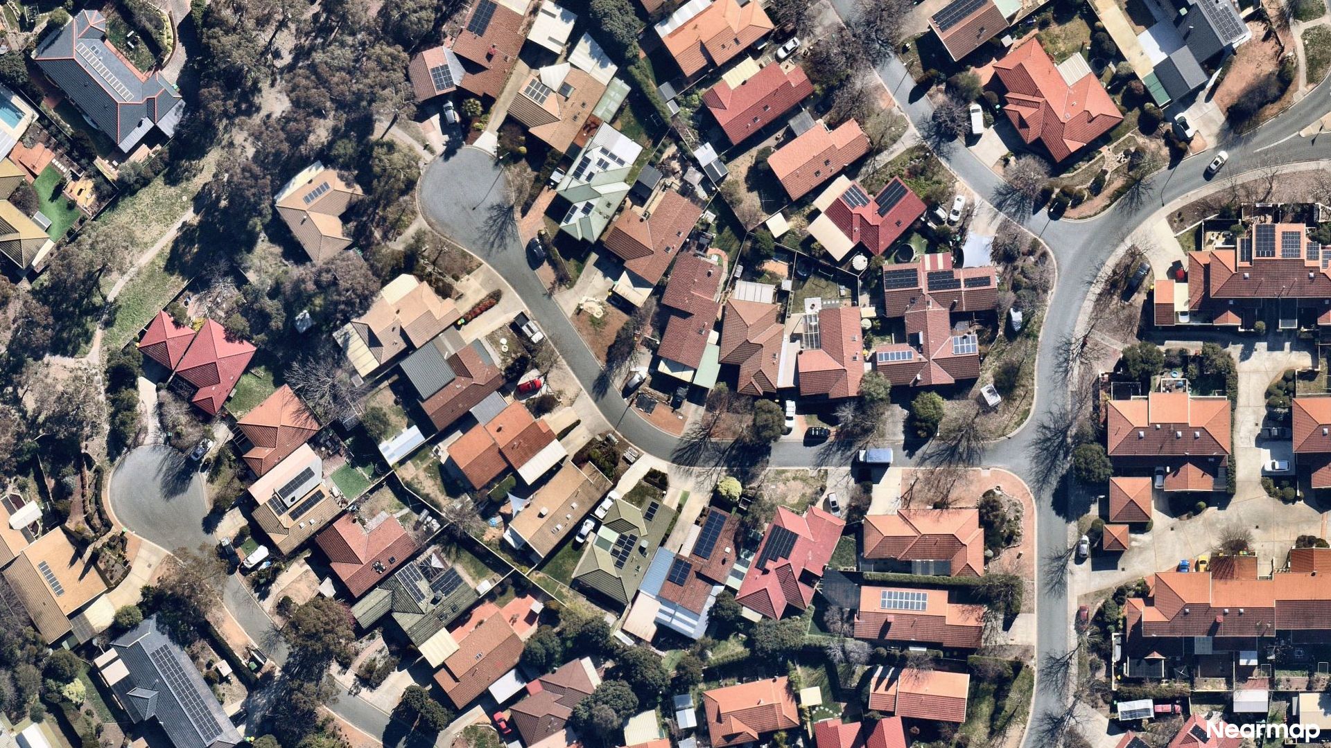 Vertical aerial view