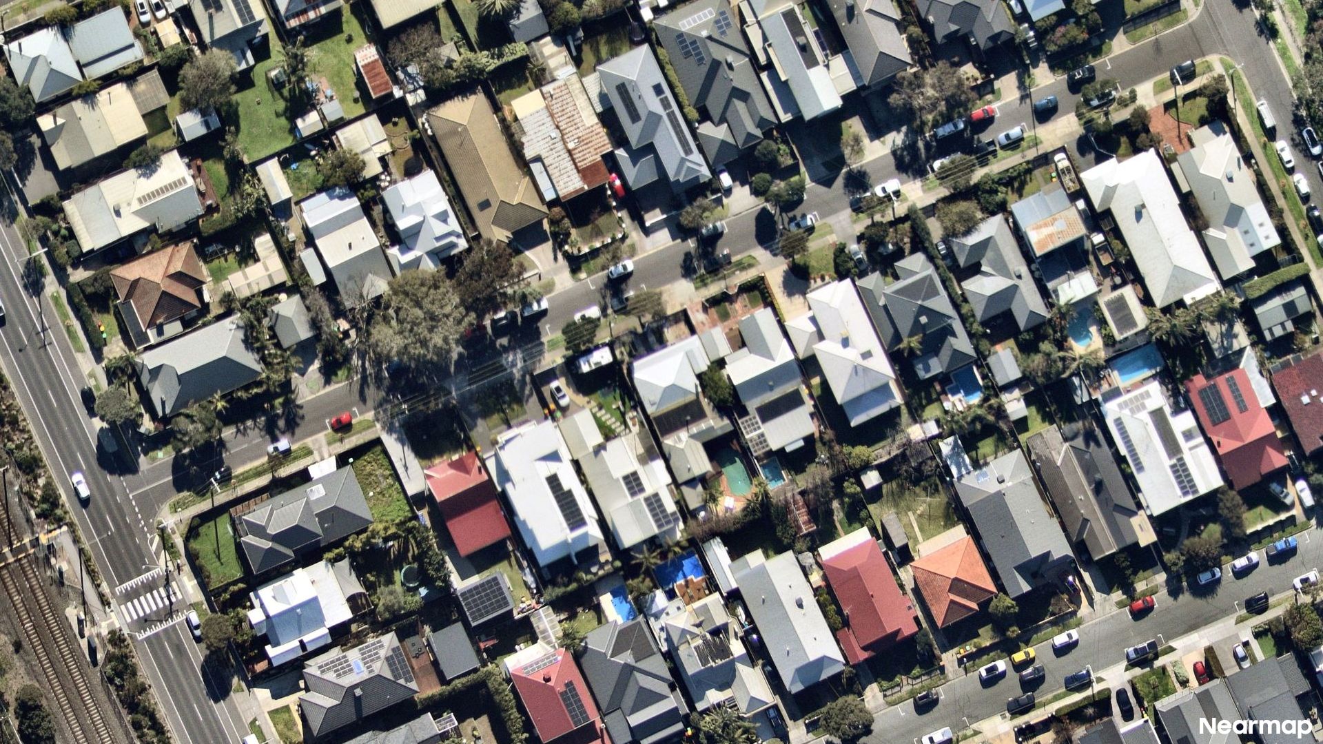 Vertical aerial view