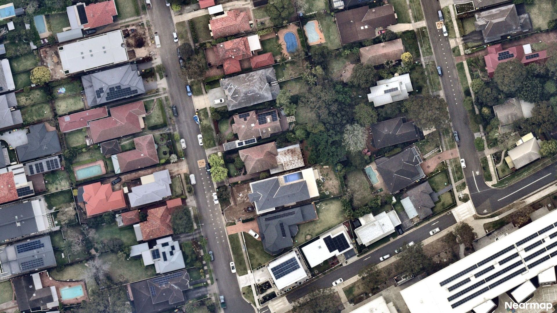 Vertical aerial view