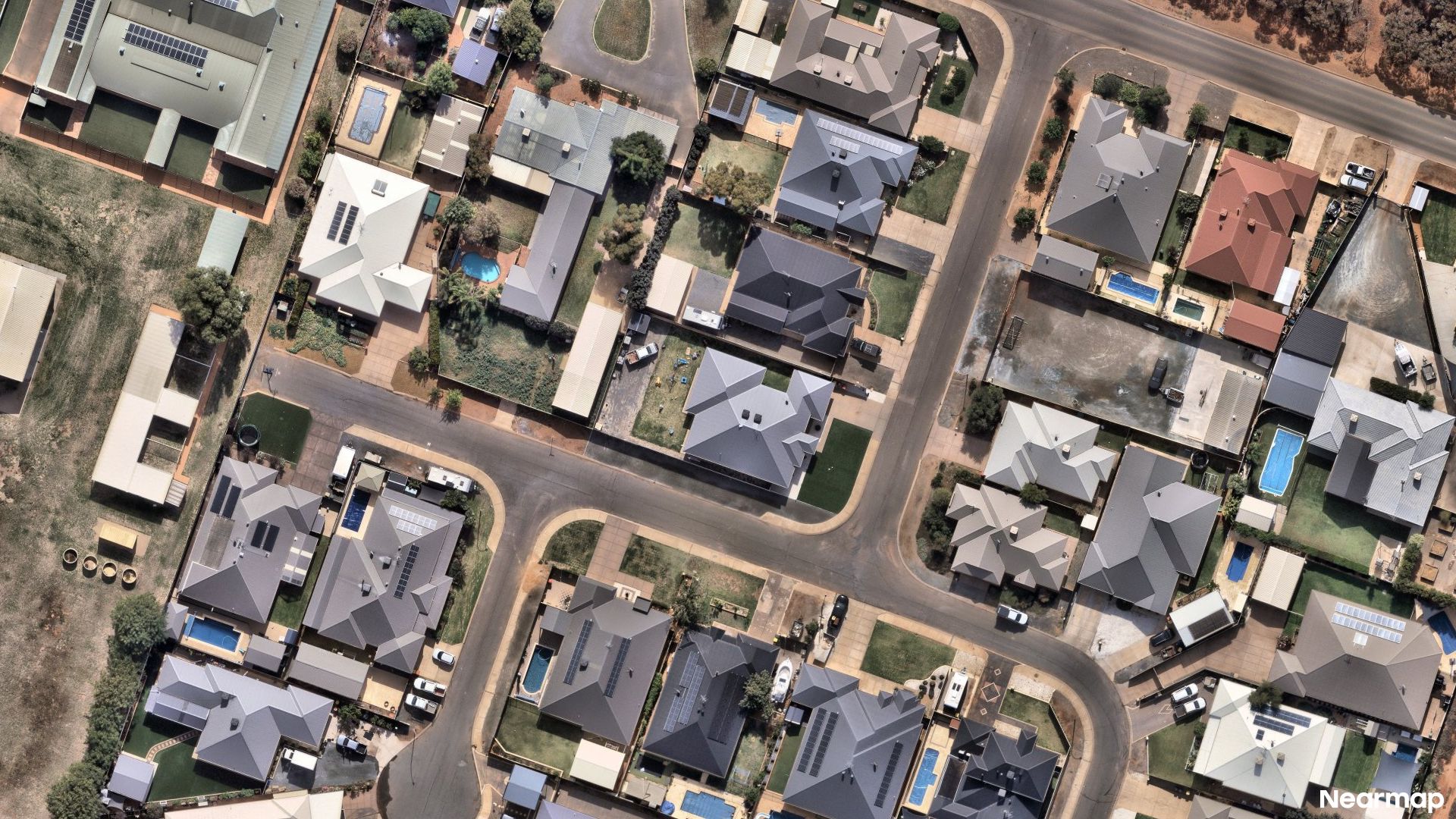 Vertical aerial view