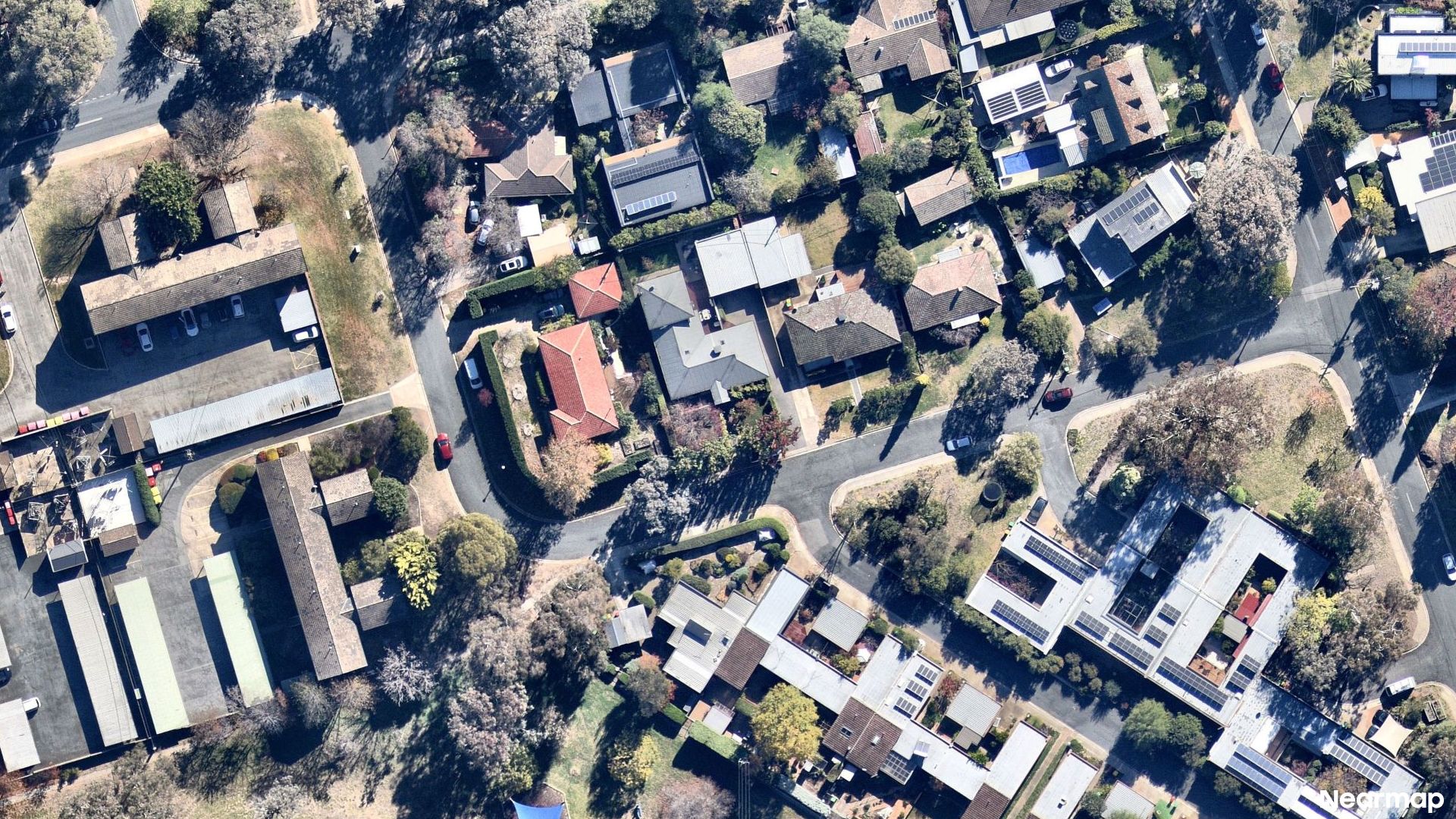 Vertical aerial view