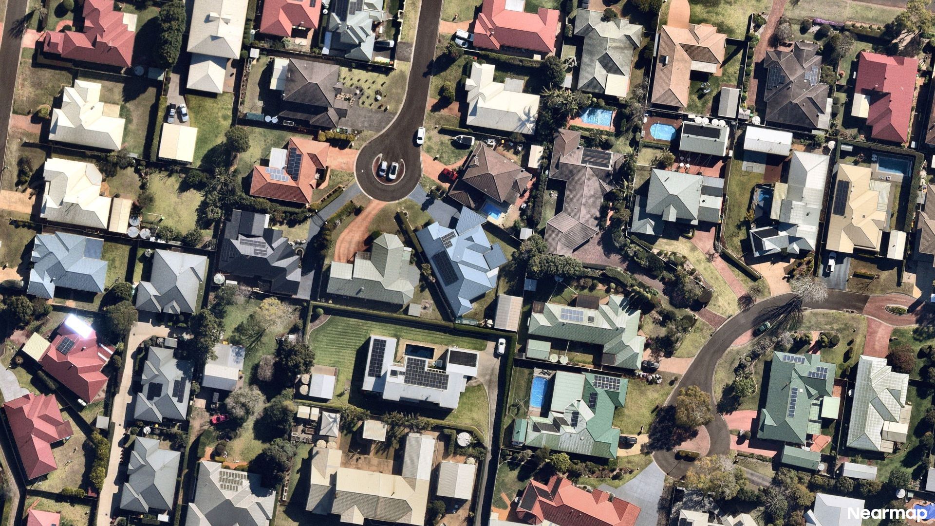 Vertical aerial view
