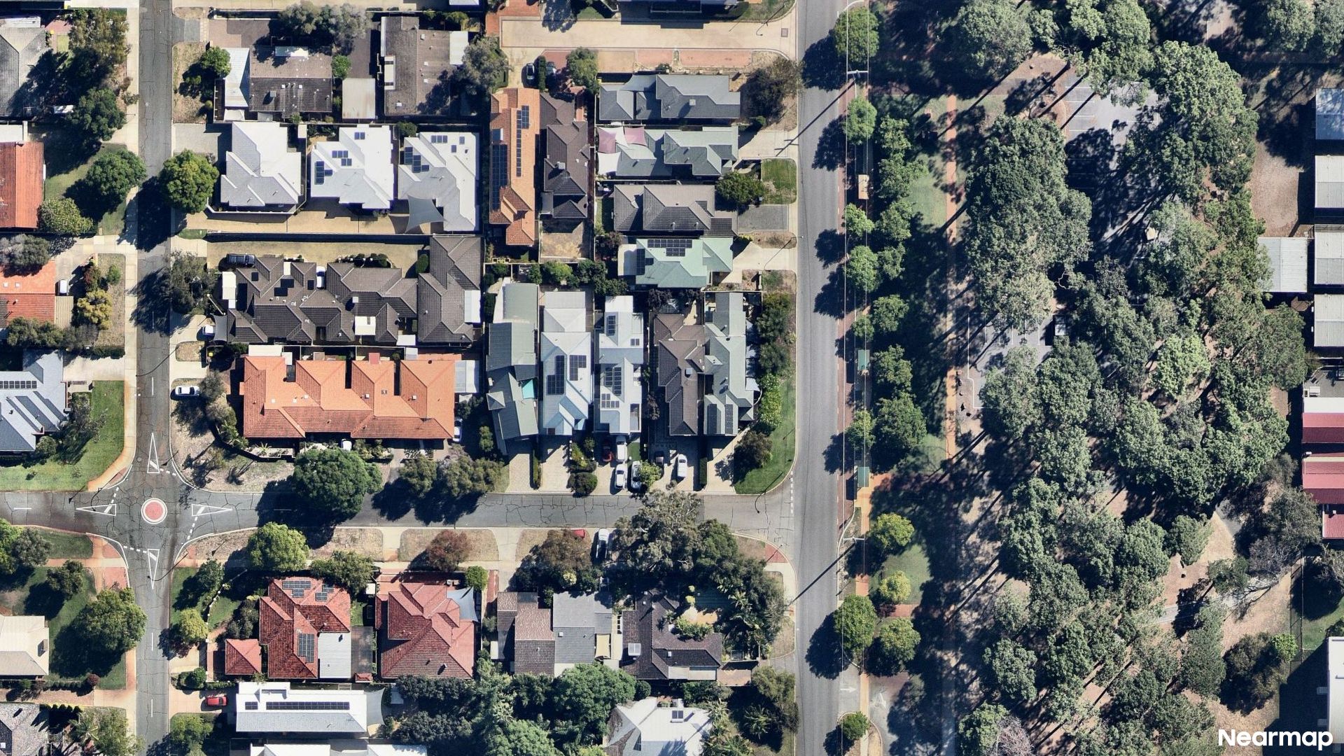 Vertical aerial view