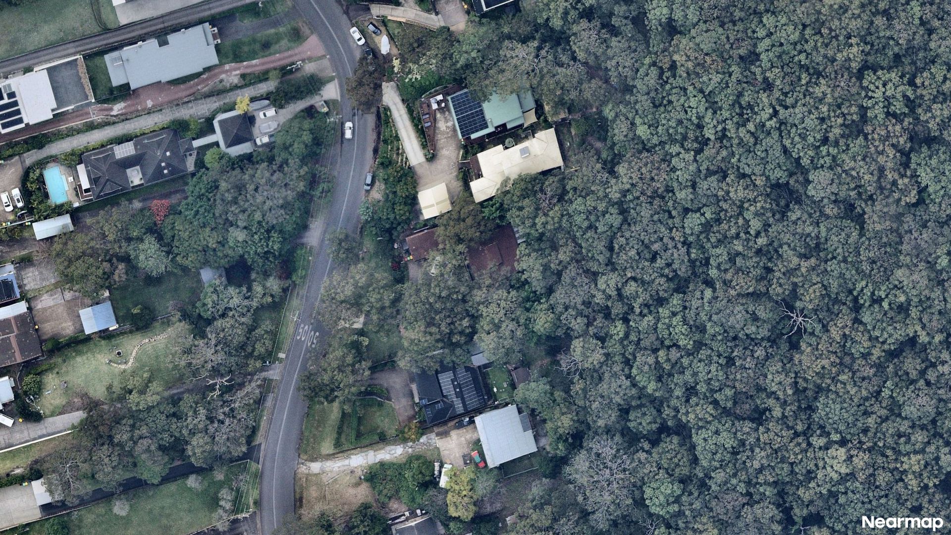 Vertical aerial view