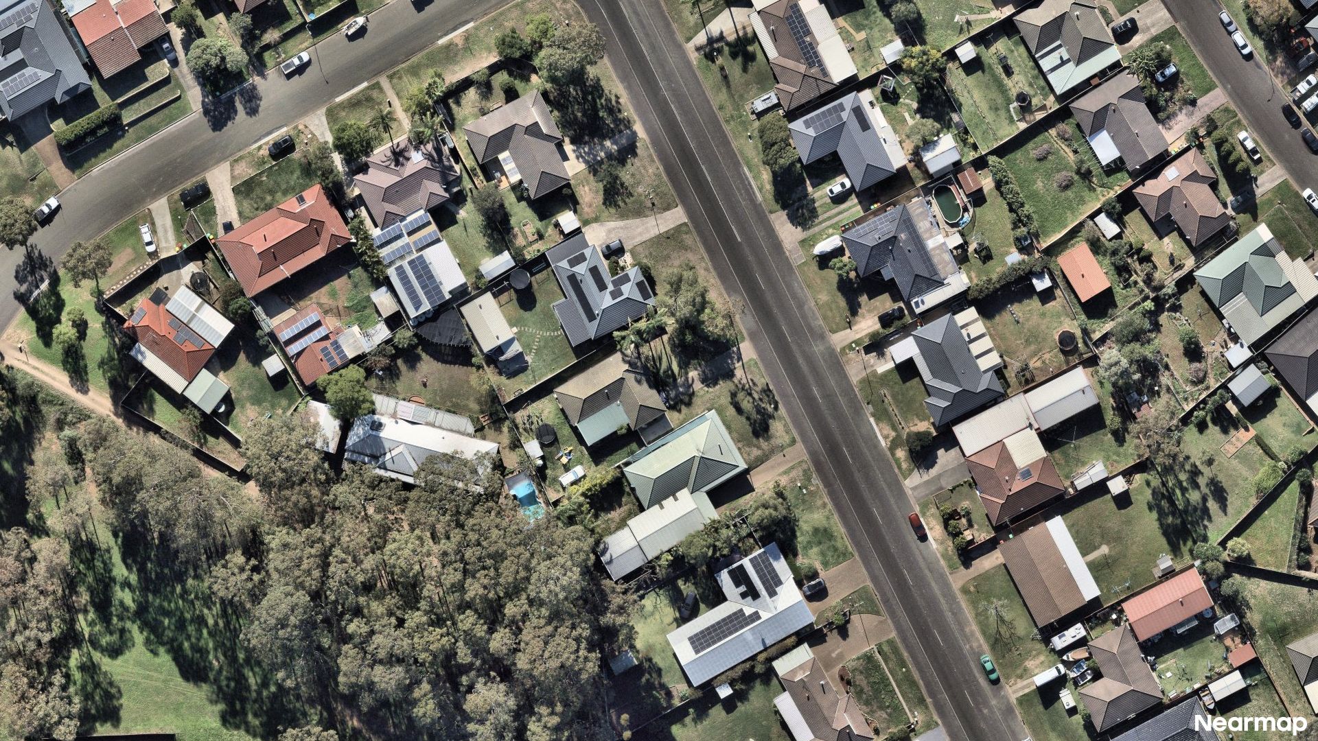 Vertical aerial view