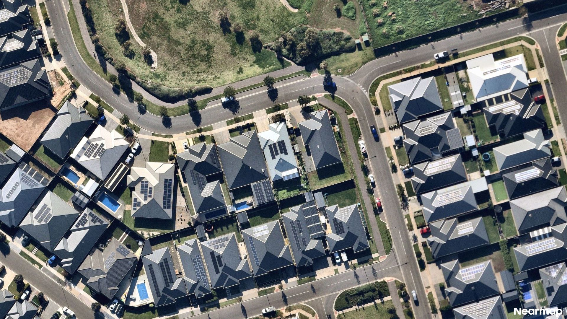 Vertical aerial view