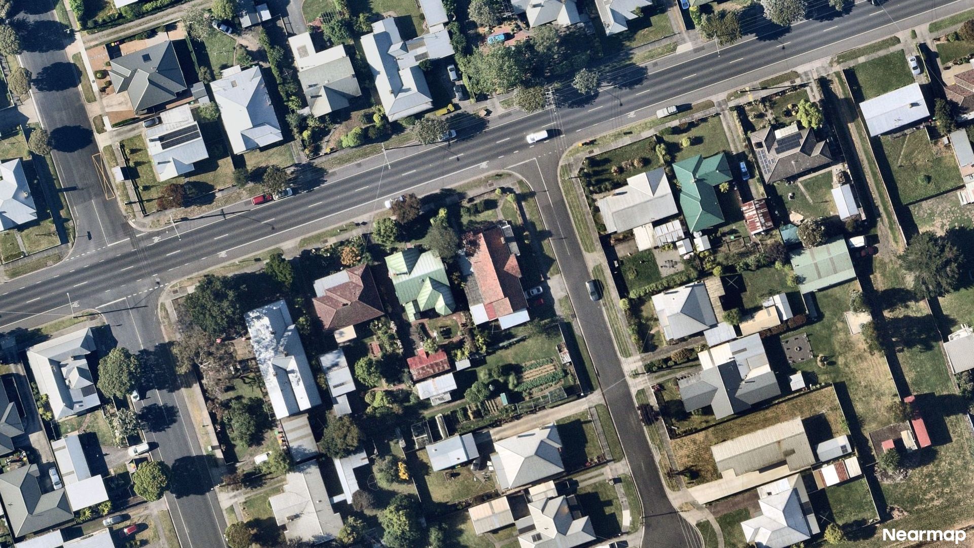 Vertical aerial view