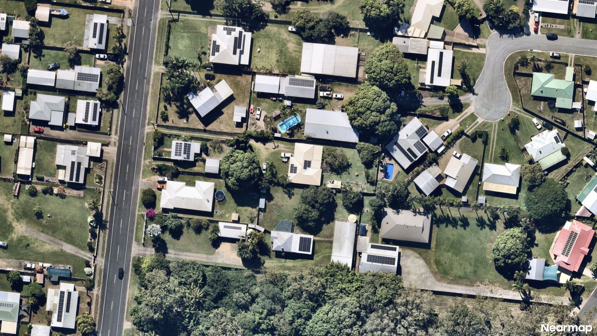 Vertical aerial view