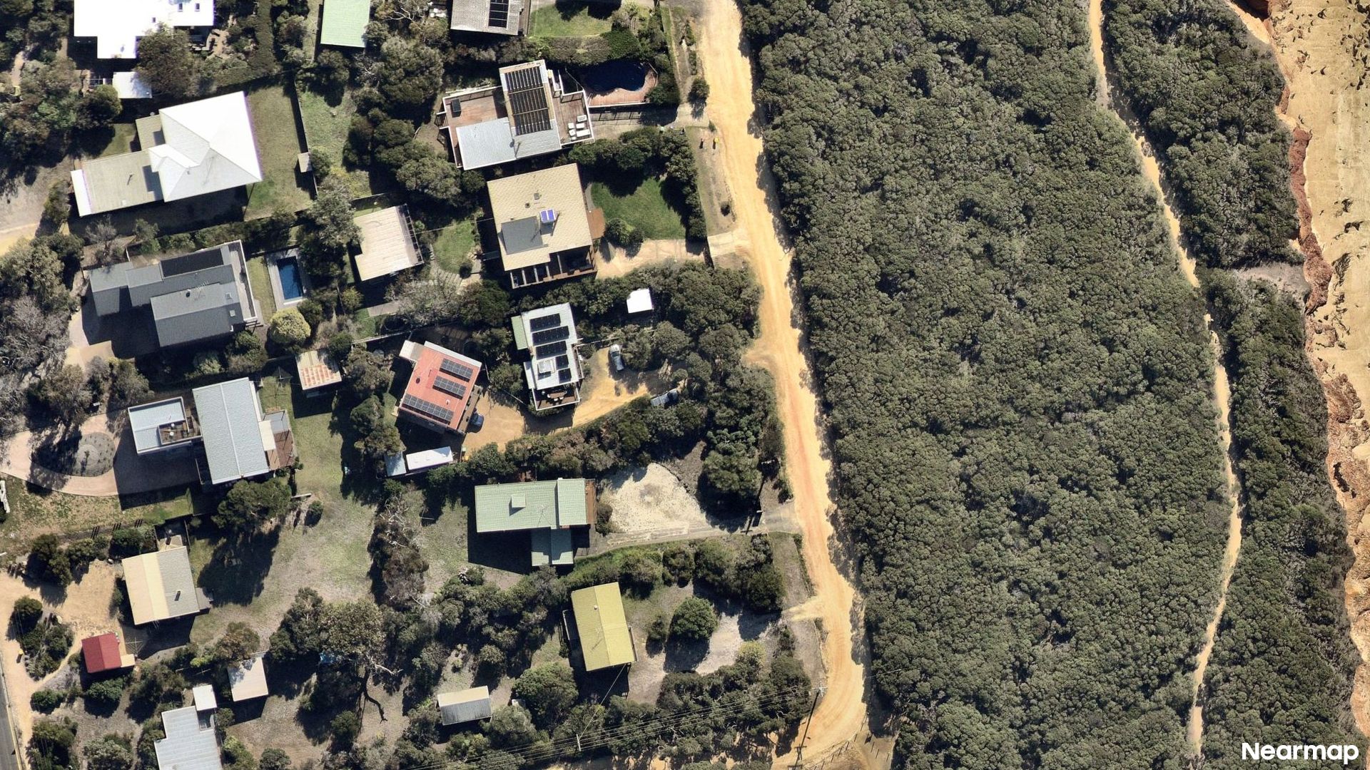 Vertical aerial view