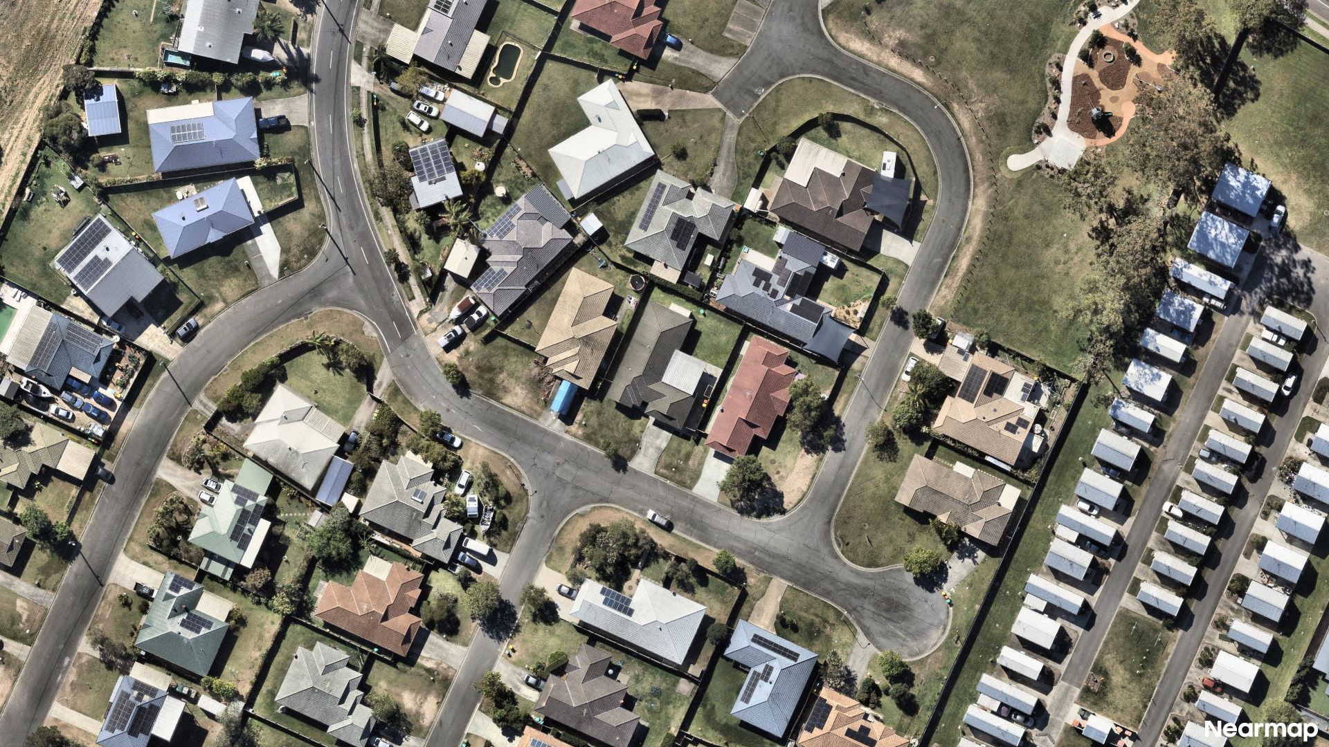Vertical aerial view