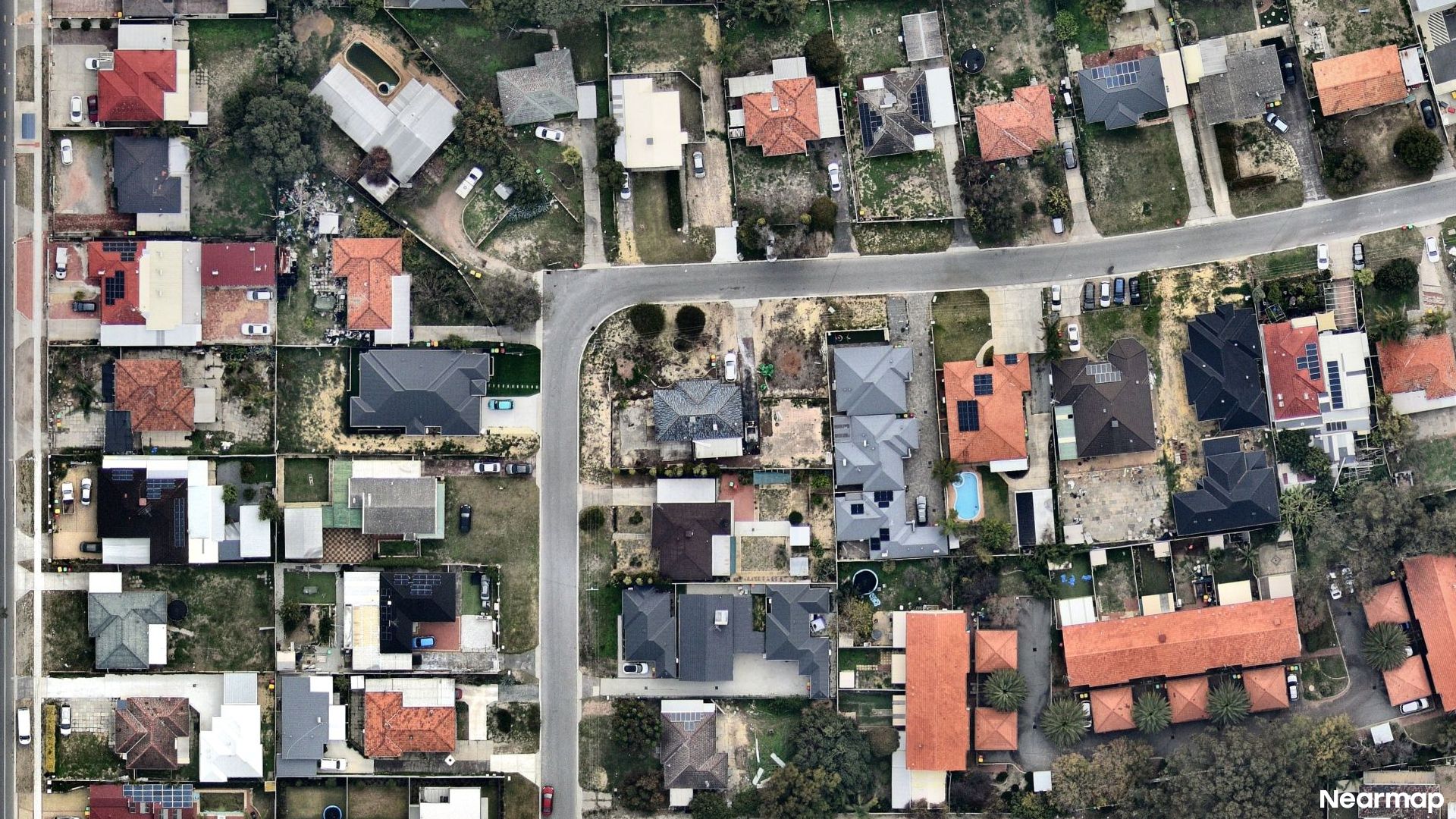 Vertical aerial view