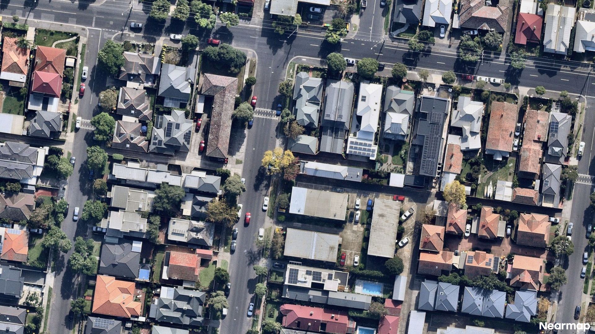 Vertical aerial view
