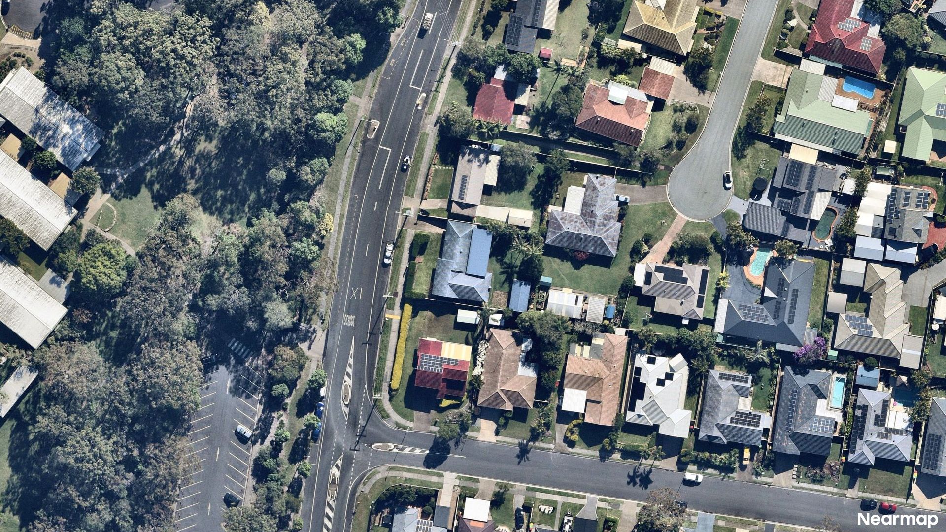 Vertical aerial view