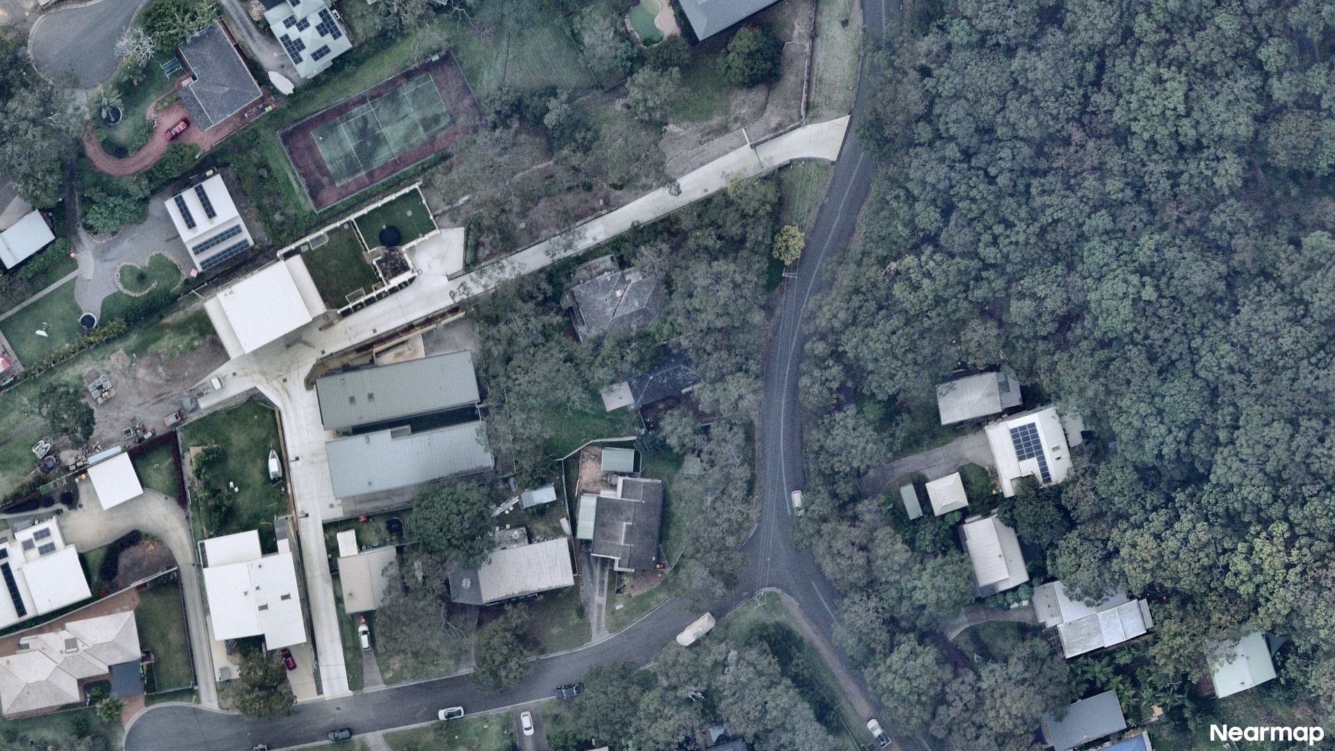 Vertical aerial view
