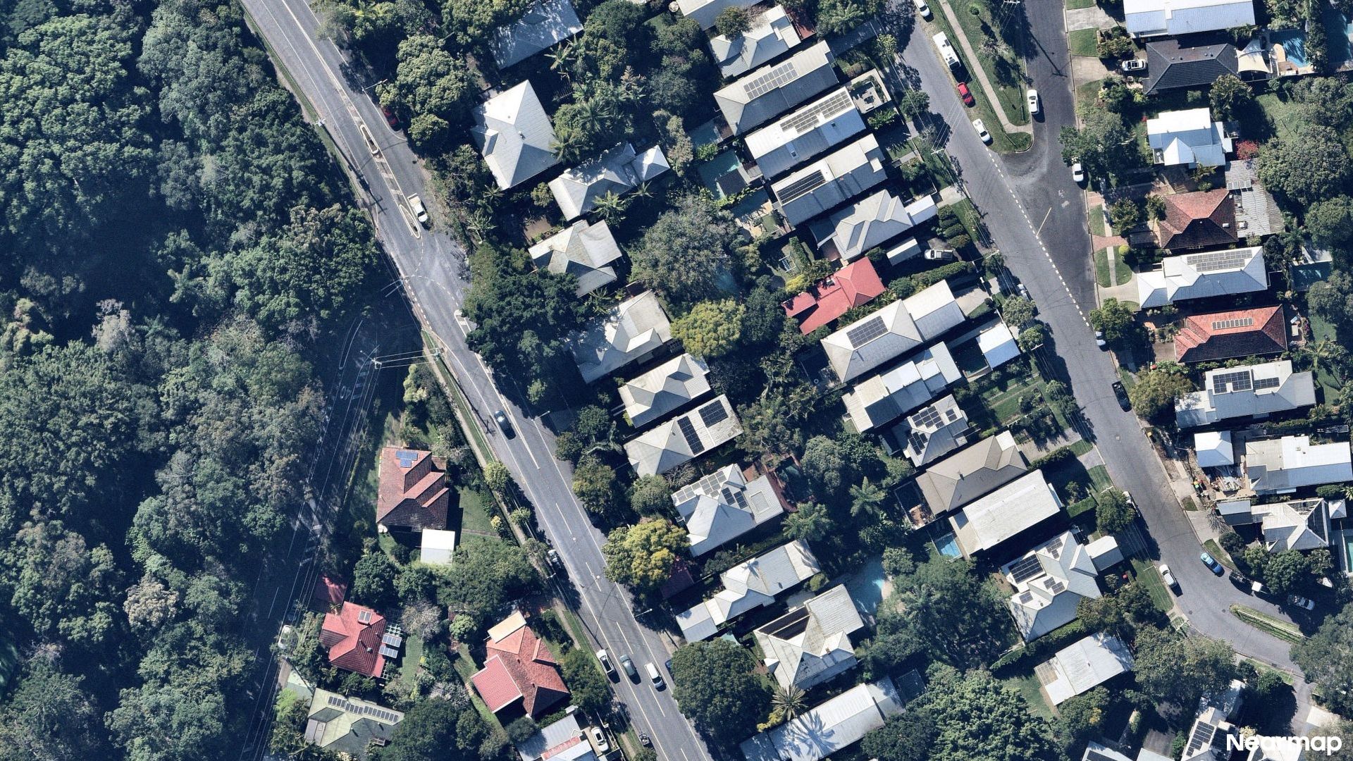Vertical aerial view