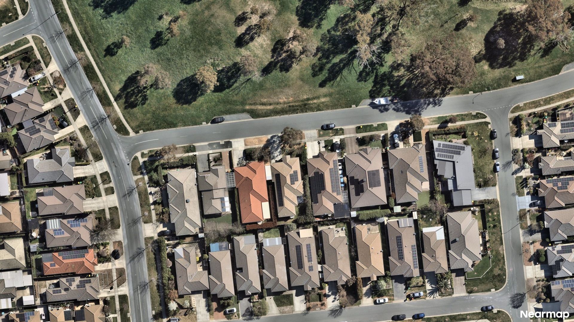 Vertical aerial view