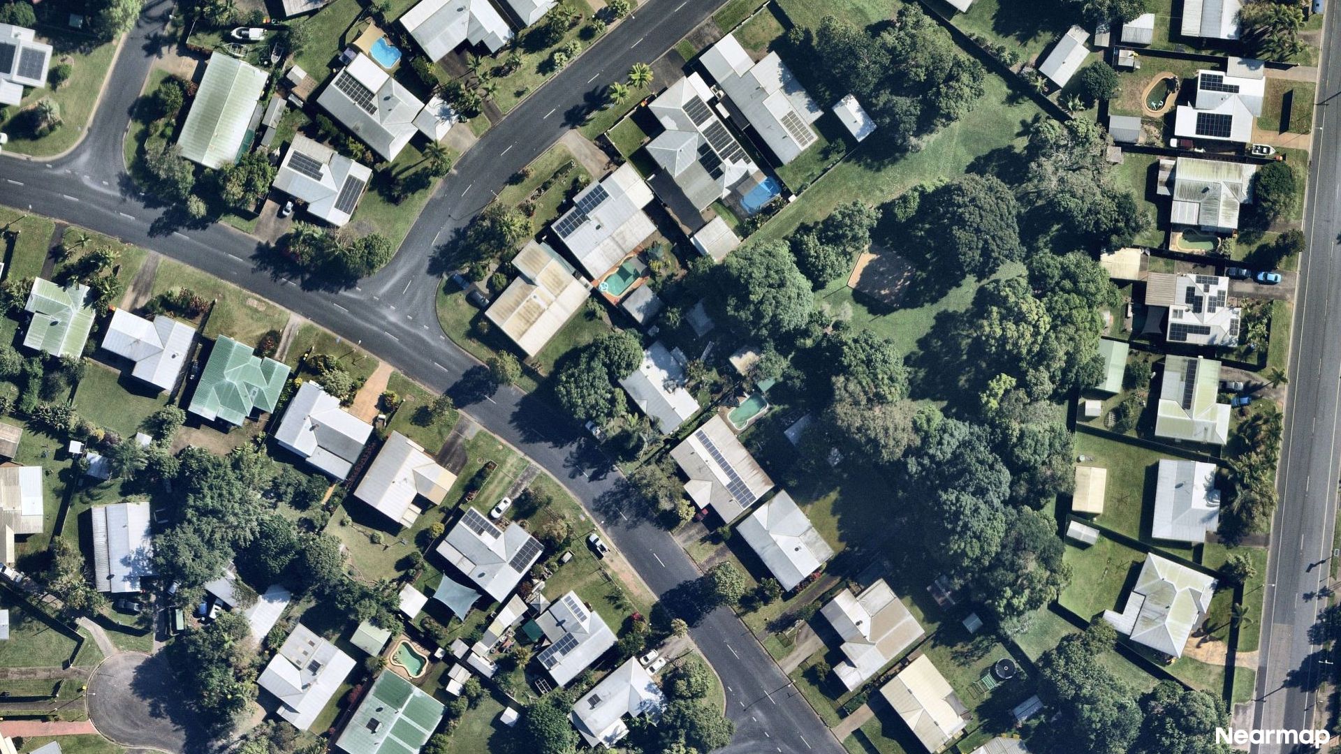 Vertical aerial view
