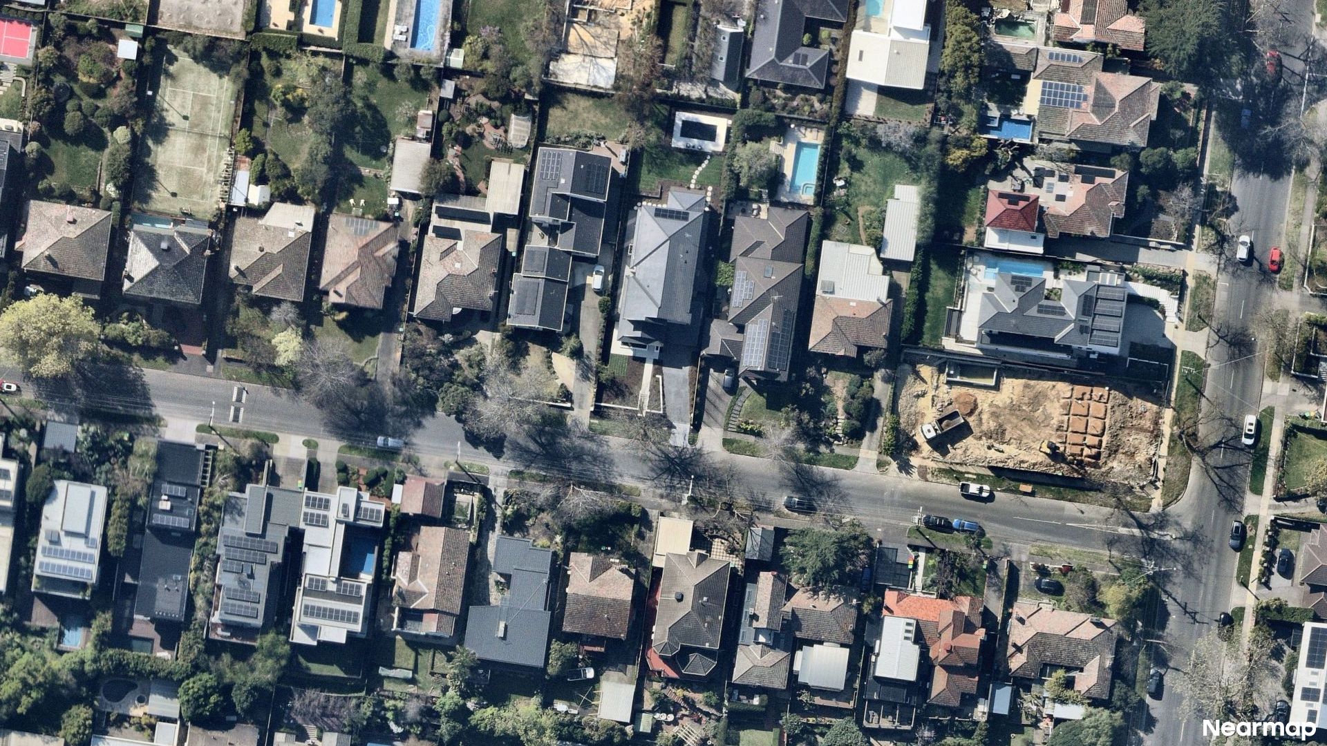 Vertical aerial view
