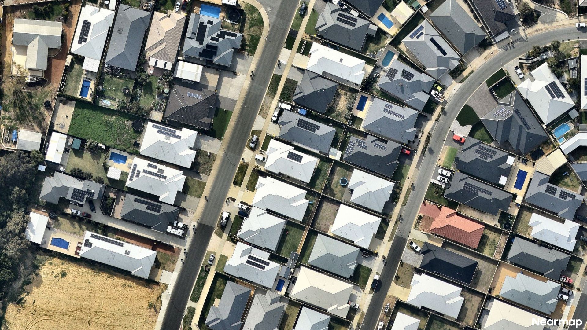 Vertical aerial view