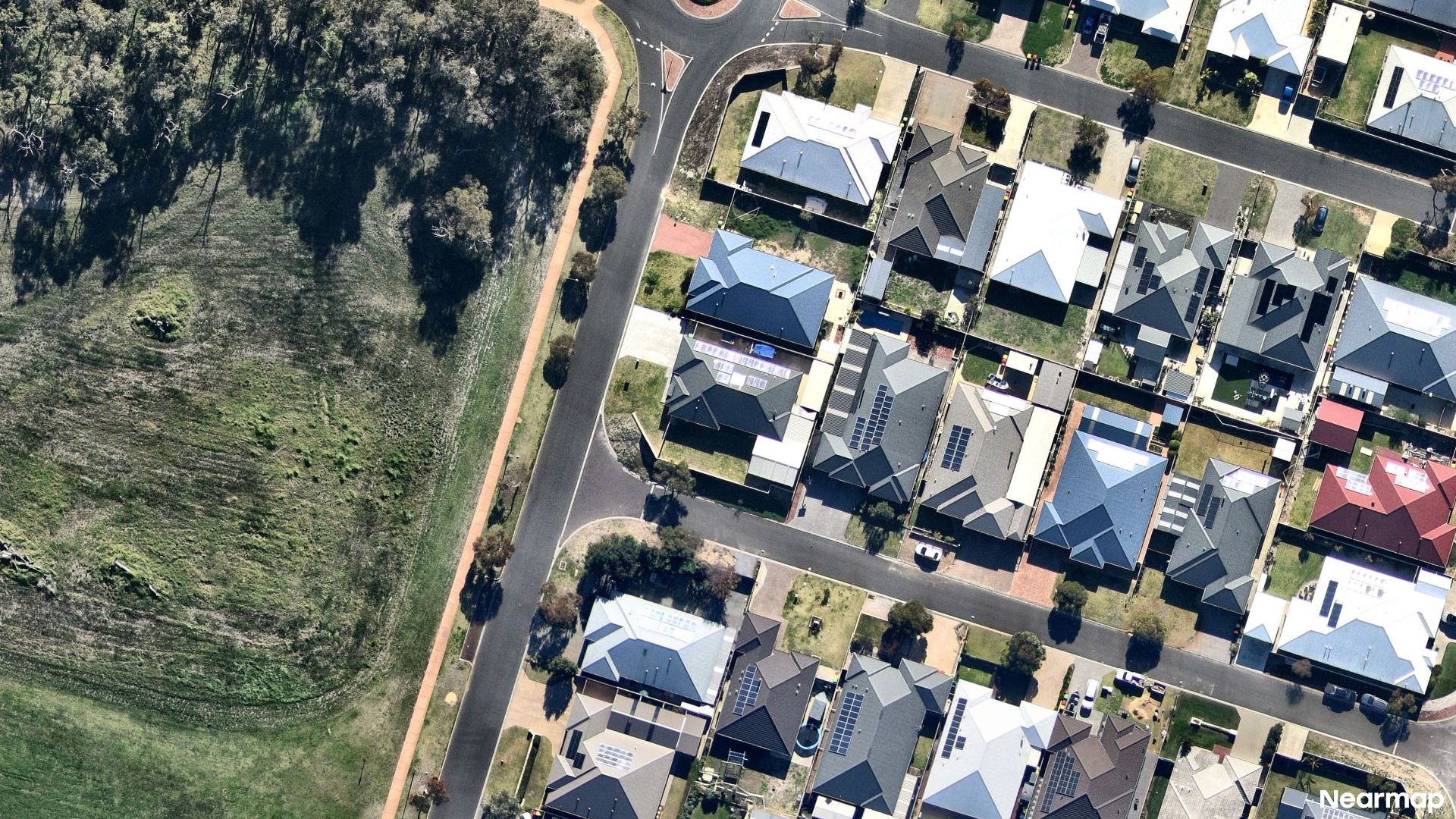 Vertical aerial view
