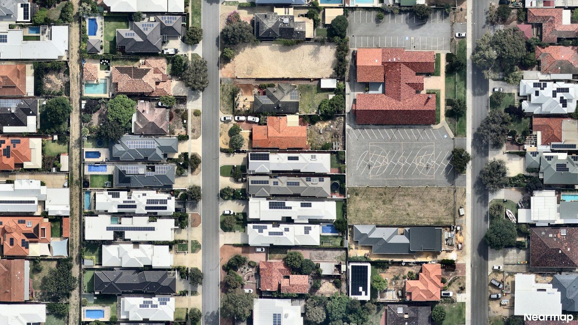 Vertical aerial view