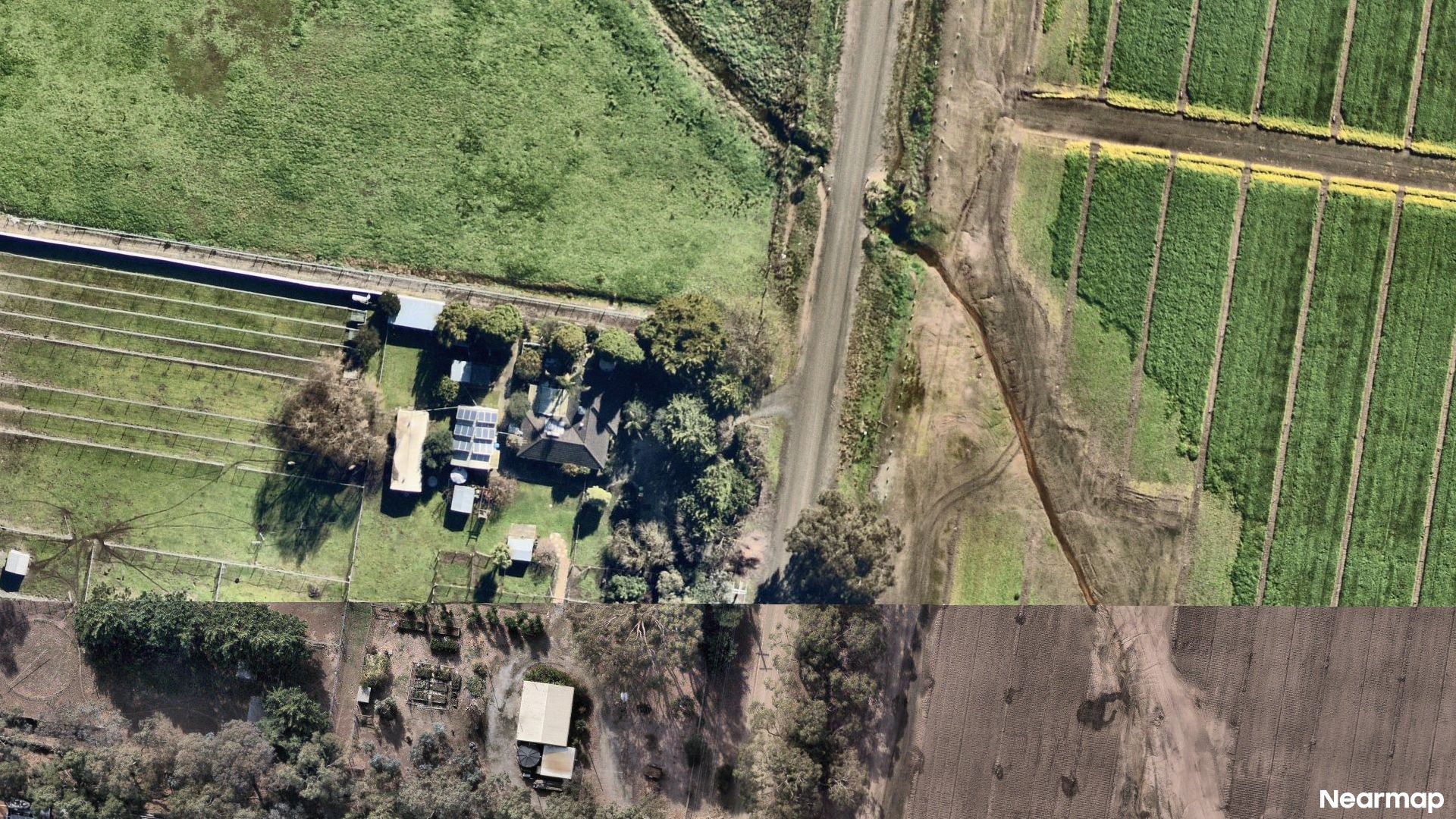 Vertical aerial view