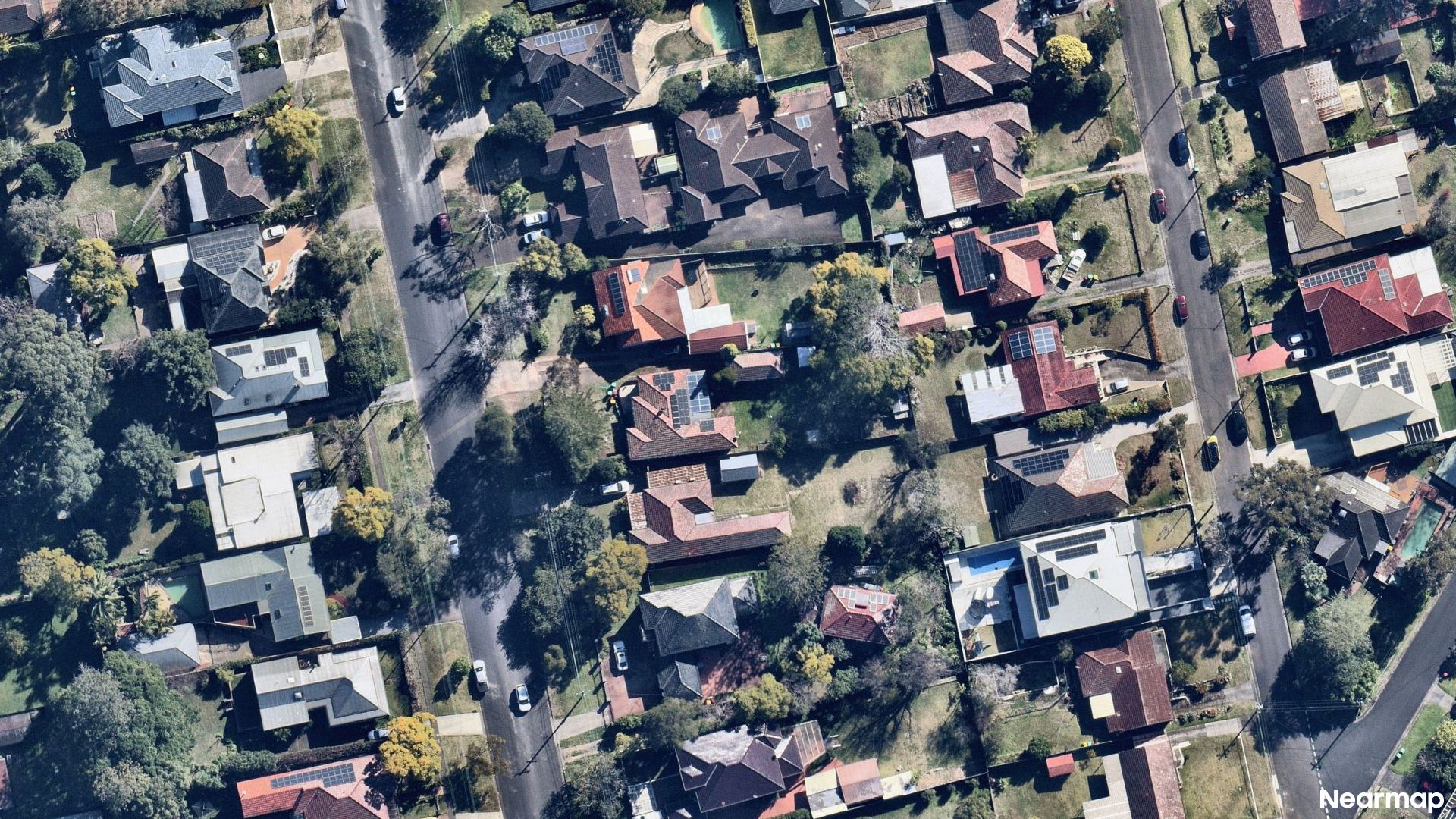 Vertical aerial view