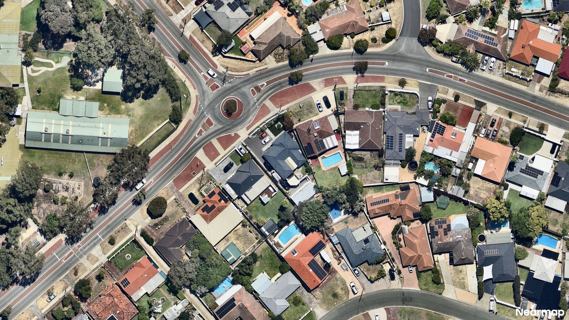 Vertical aerial view