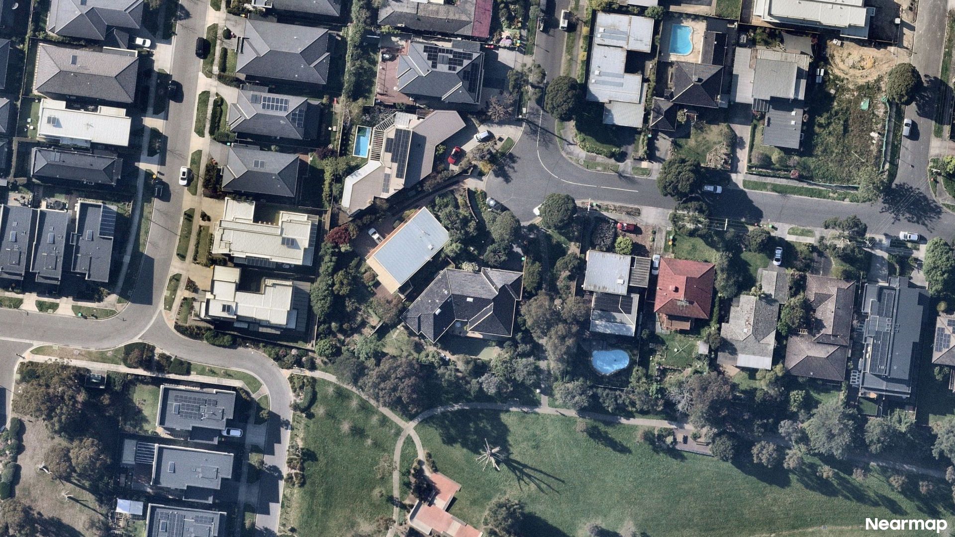 Vertical aerial view