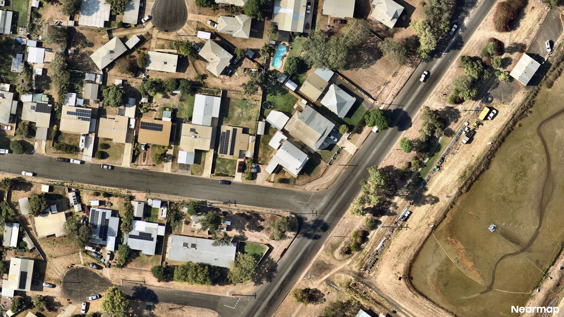 Vertical aerial view