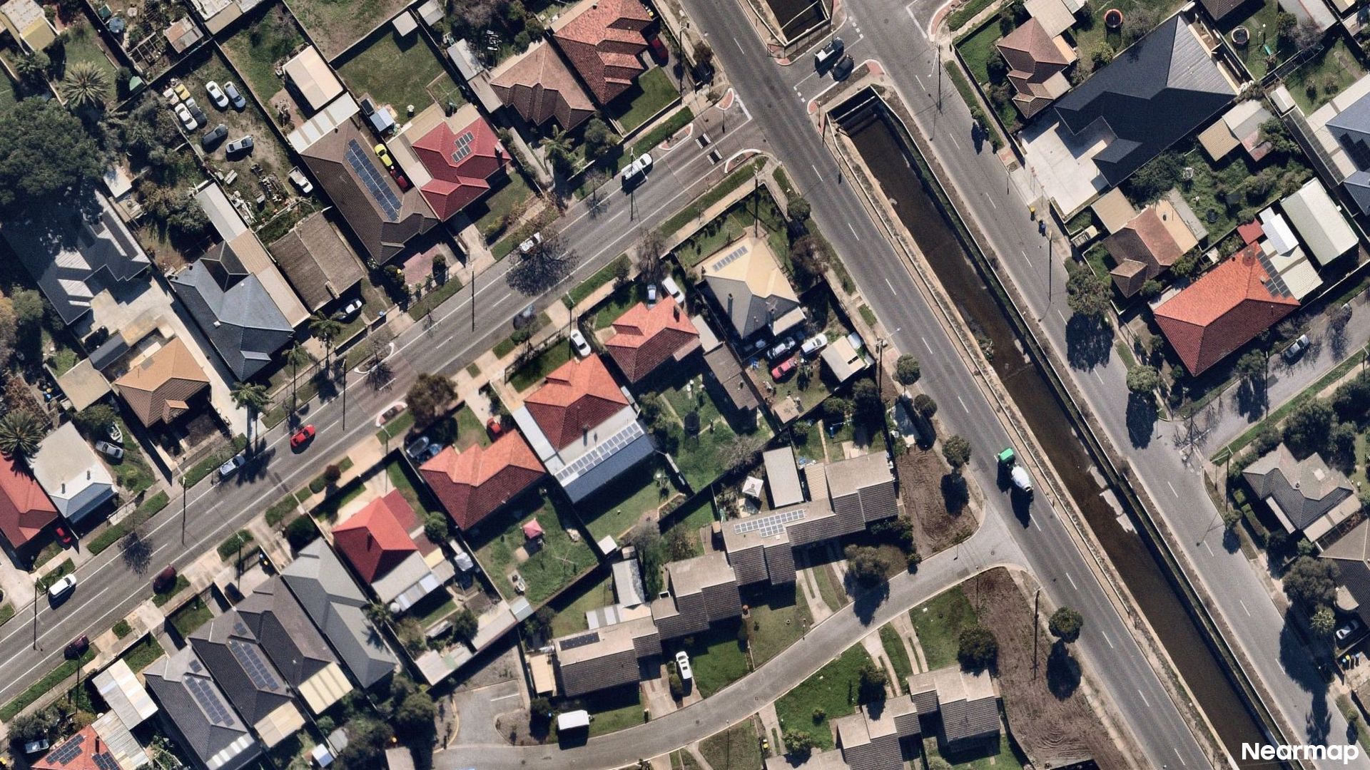 Vertical aerial view