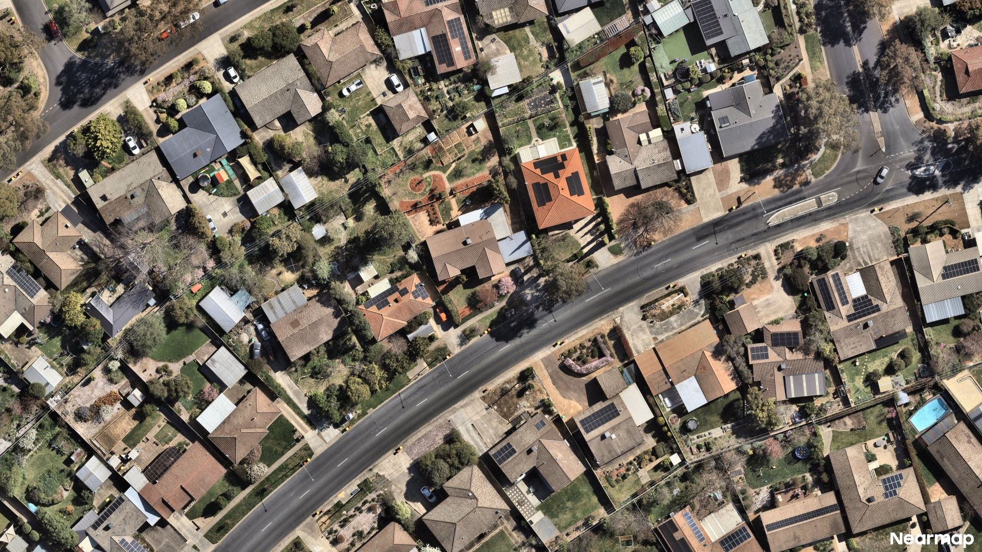 Vertical aerial view