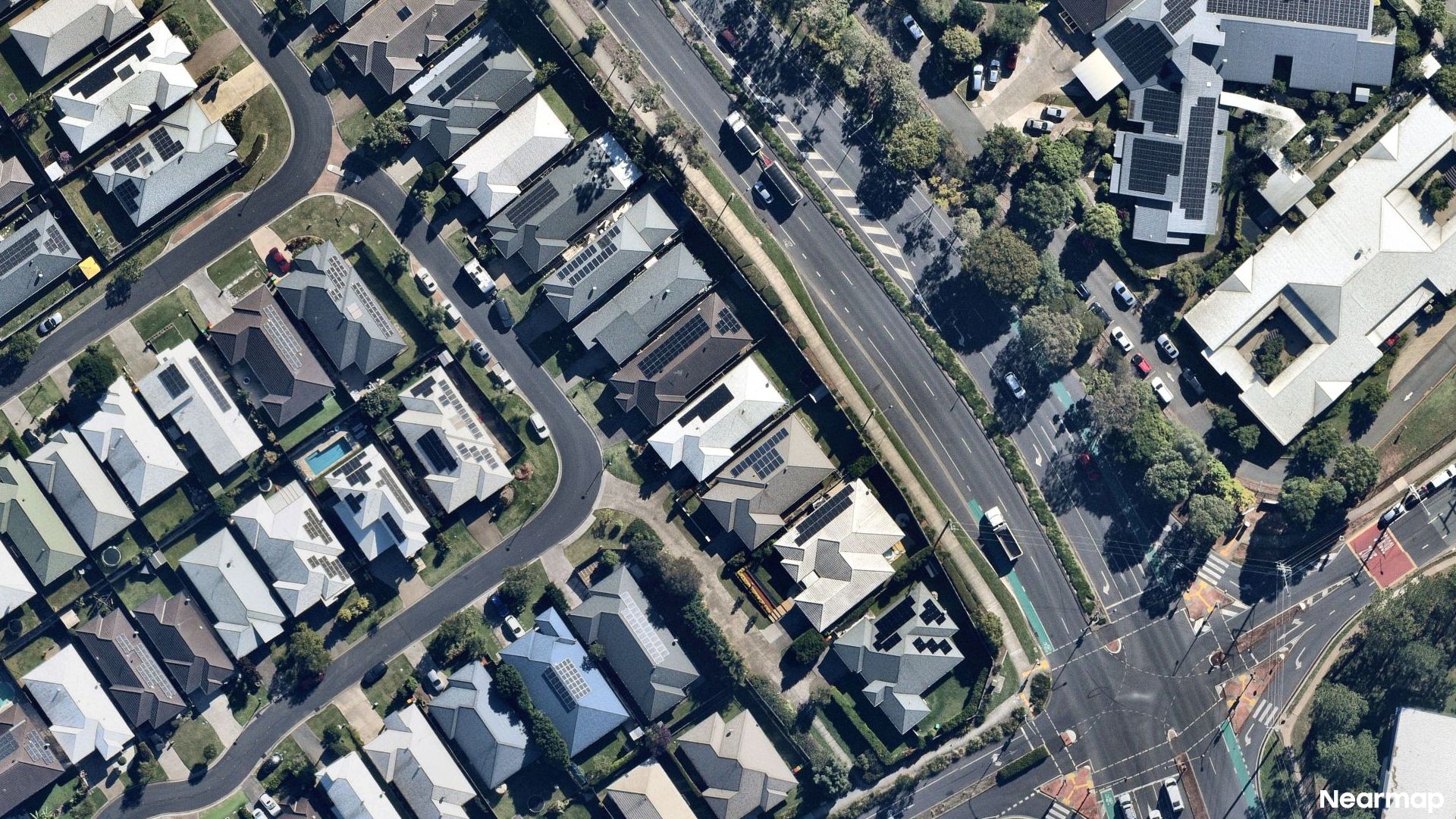 Vertical aerial view